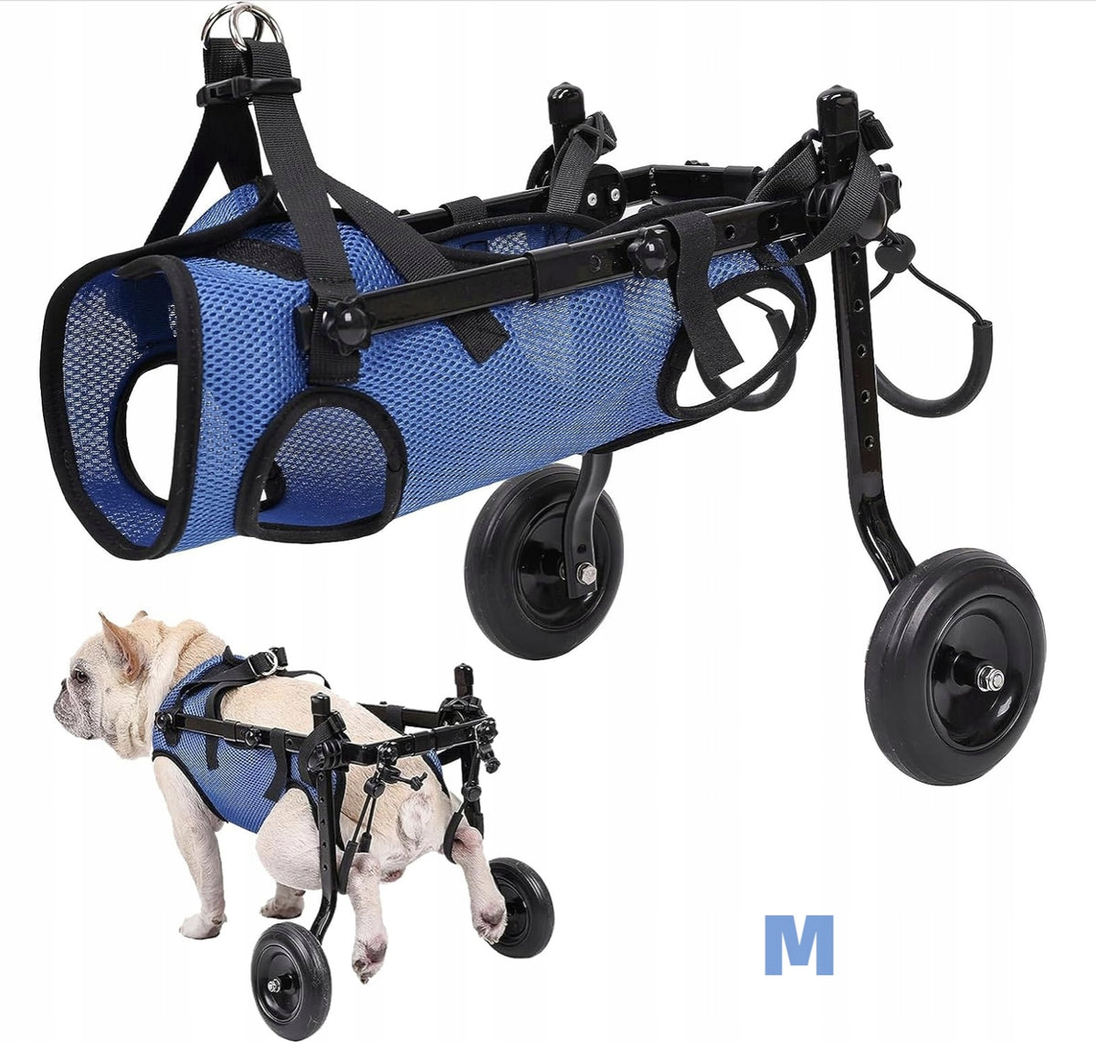 REHABILITATION WHEELCHAIR FOR DOGS WITH REAR LEGS FOR ANIMALS M