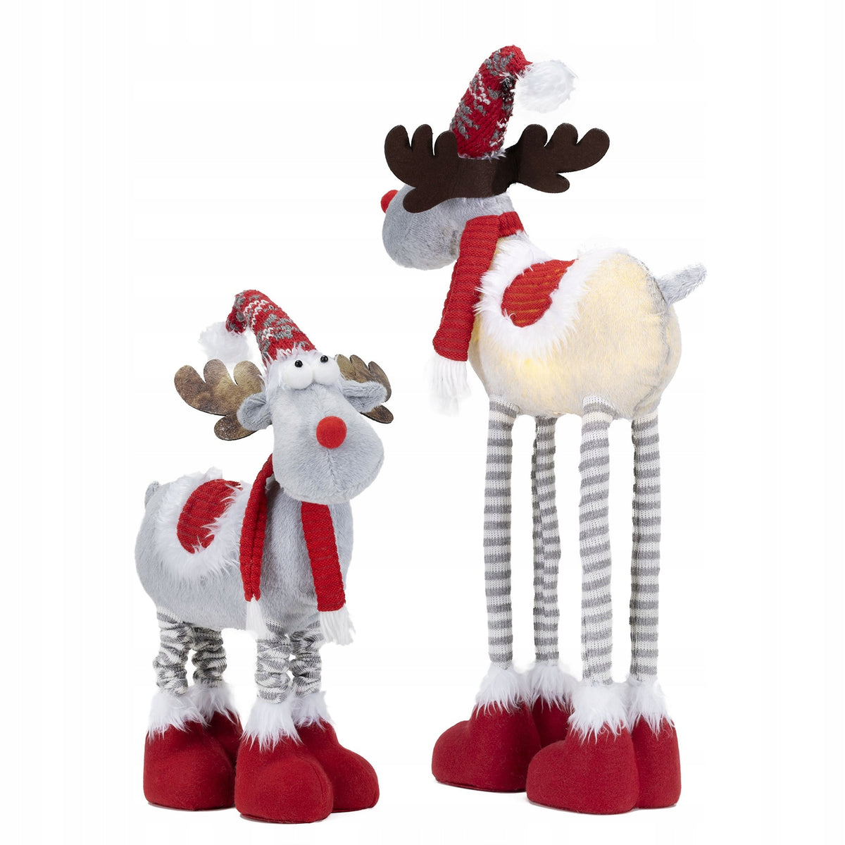 REINDEER CHRISTMAS TELESCOPIC UNDER THE CHRISTMAS TREE 68cm CHRISTMAS DECORATION + LED
