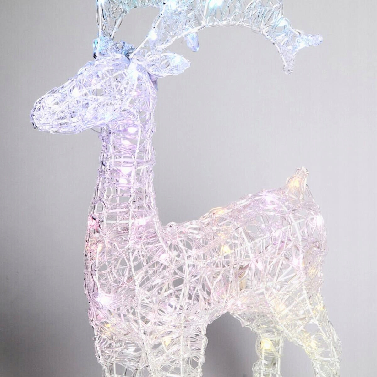 REINDEER World Decoration Garden Light Ornament 75cm 80 LED RGB Timer EAN (GTIN) 8721037653589