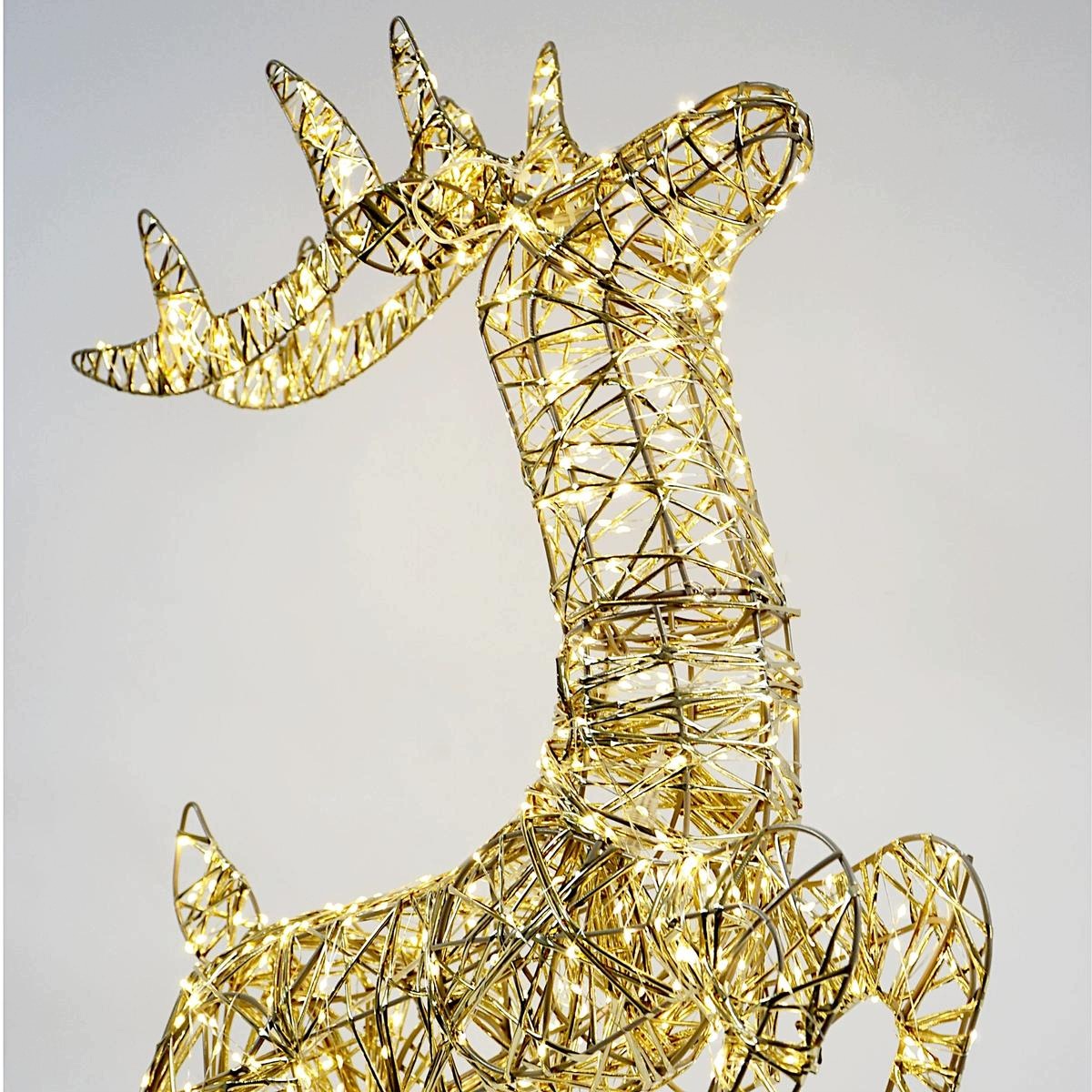 REINDEER World Decoration Garden Light Ornament 88cm 720 LED Timer Brand no brand