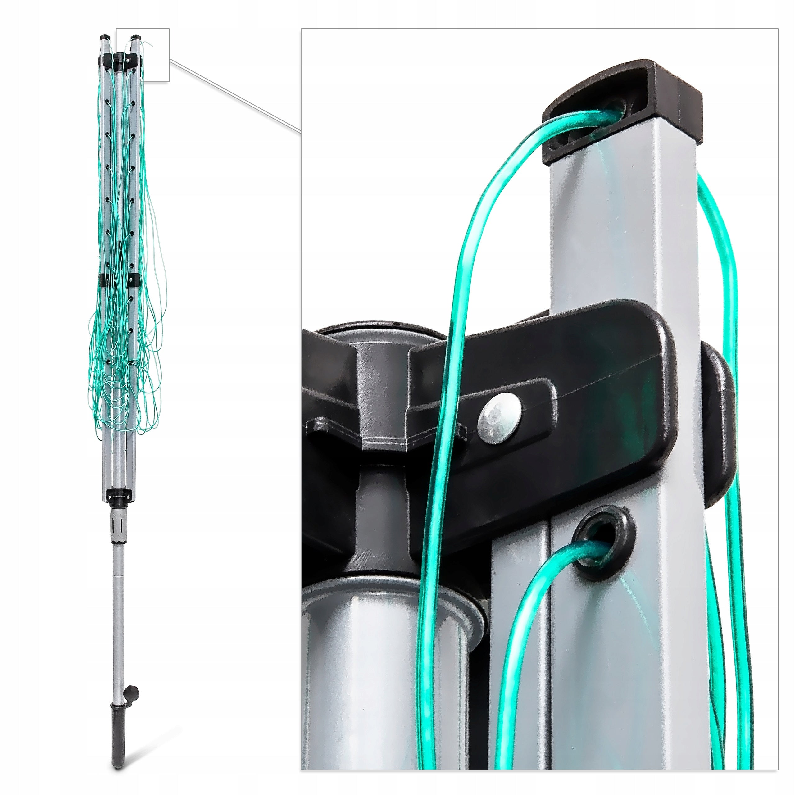 RELAXDAYS GARDEN DRYER FOR LAUNDRY Unfolded width 242 cm