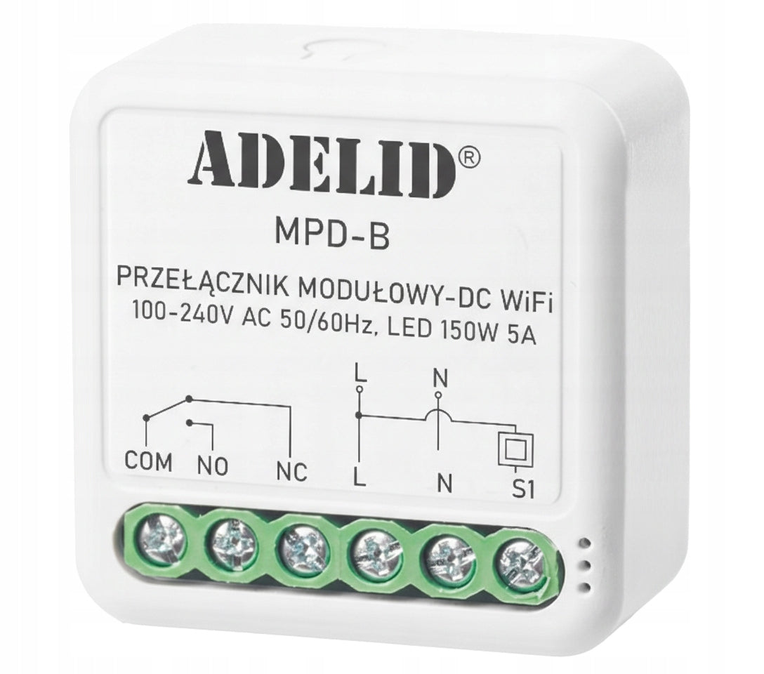 RELAY SWITCH VOLTAGE-FREE WIFI CONTROLLER TUYA SMART L N