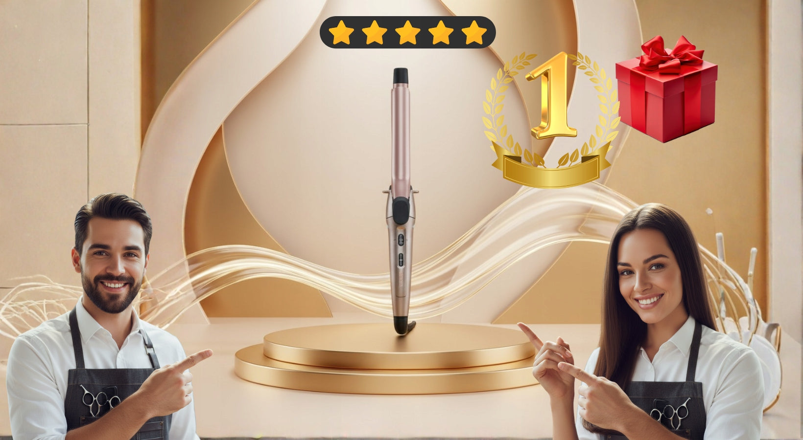 RELIABLE CURLING IRON REMINGTON FOR HAIR KERATIN CURLING IRON ALMOND PRO Packaging status original