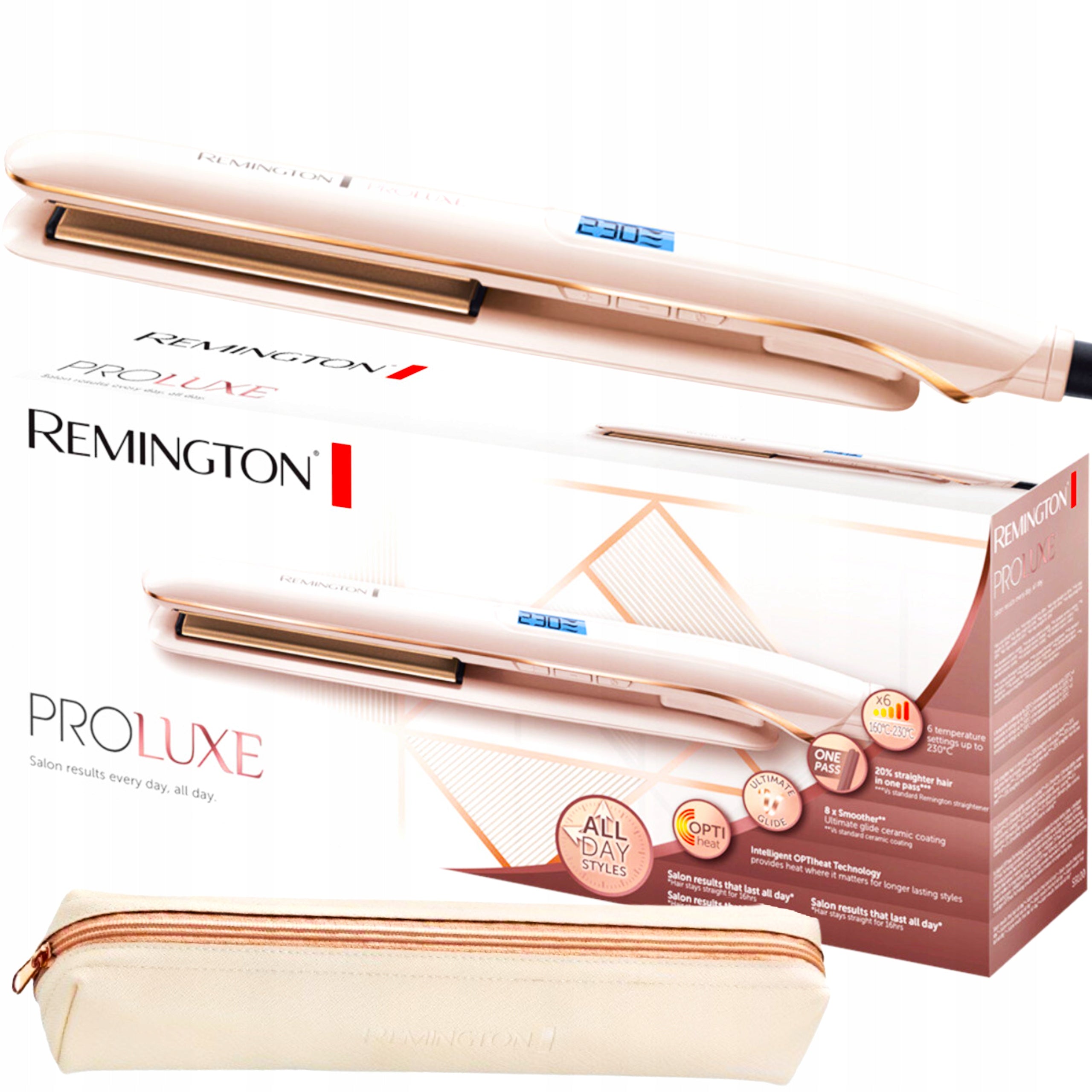 REMINGTON CERAMIC 52W HAIR STRAIGHTENER FOR STYLING STRAIGHTENING Brand Remington