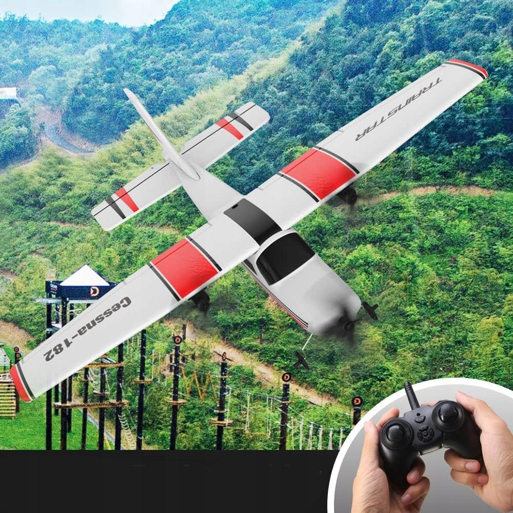 REMOTE CONTROLLED AIRCRAFT FLYING GLIDER RC MODEL CESSNA 182 PILOT 2aku Manufacturer code SAMOLOT ZDALNIE STEROWANY 2 akumulatory