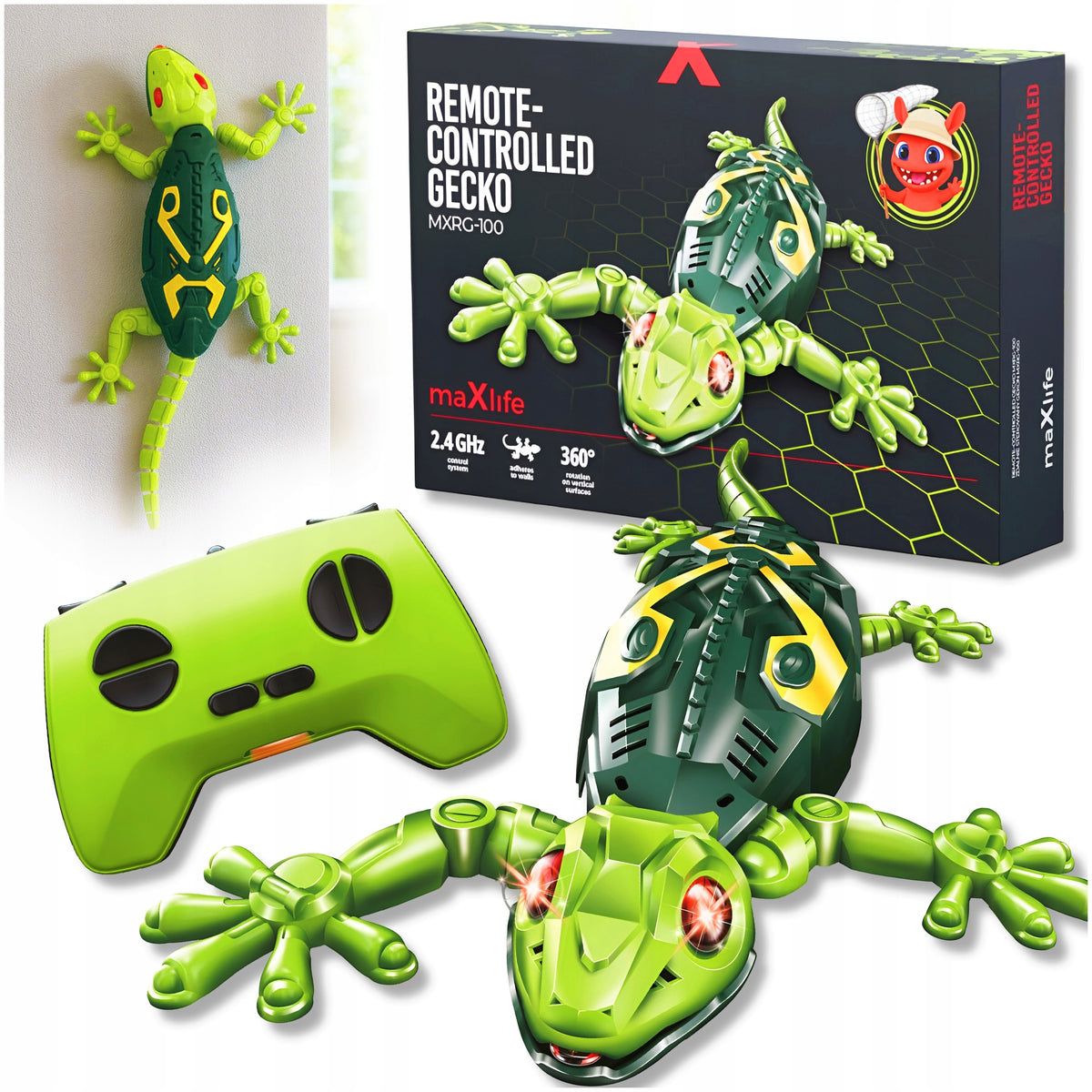 REMOTE CONTROLLED ROBOT GEKON MXRG-100 GREEN BATTERY 170 mAh