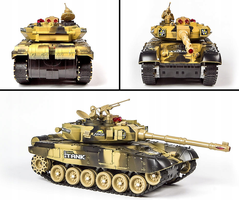 REMOTE CONTROLLED TANK FOR CHILDREN SOUND LED TOY FOR REMOTE CONTROL + SOLDIER Brand click4TOYS
