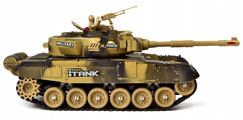 REMOTE CONTROLLED TANK FOR CHILDREN SOUND LED TOY FOR REMOTE CONTROL + SOLDIER Manufacturer code CZOŁG