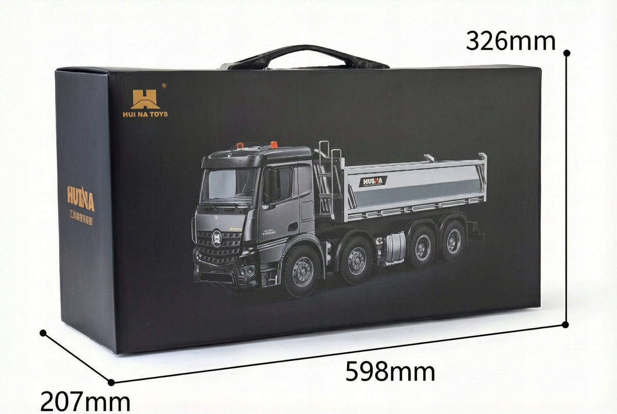 REMOTE CONTROLLED TIPPER H-TOYS 1536 PRO METAL TWO SWIVEL AXLES 1:14 Manufacturer code 1563pro