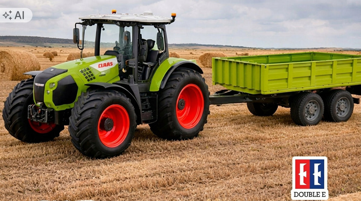 REMOTE CONTROLLED TRACTOR RC CLAAS ARION 660 WITH TRAILER 1:16 DOUBLEE E692 Manufacturer code E692-003