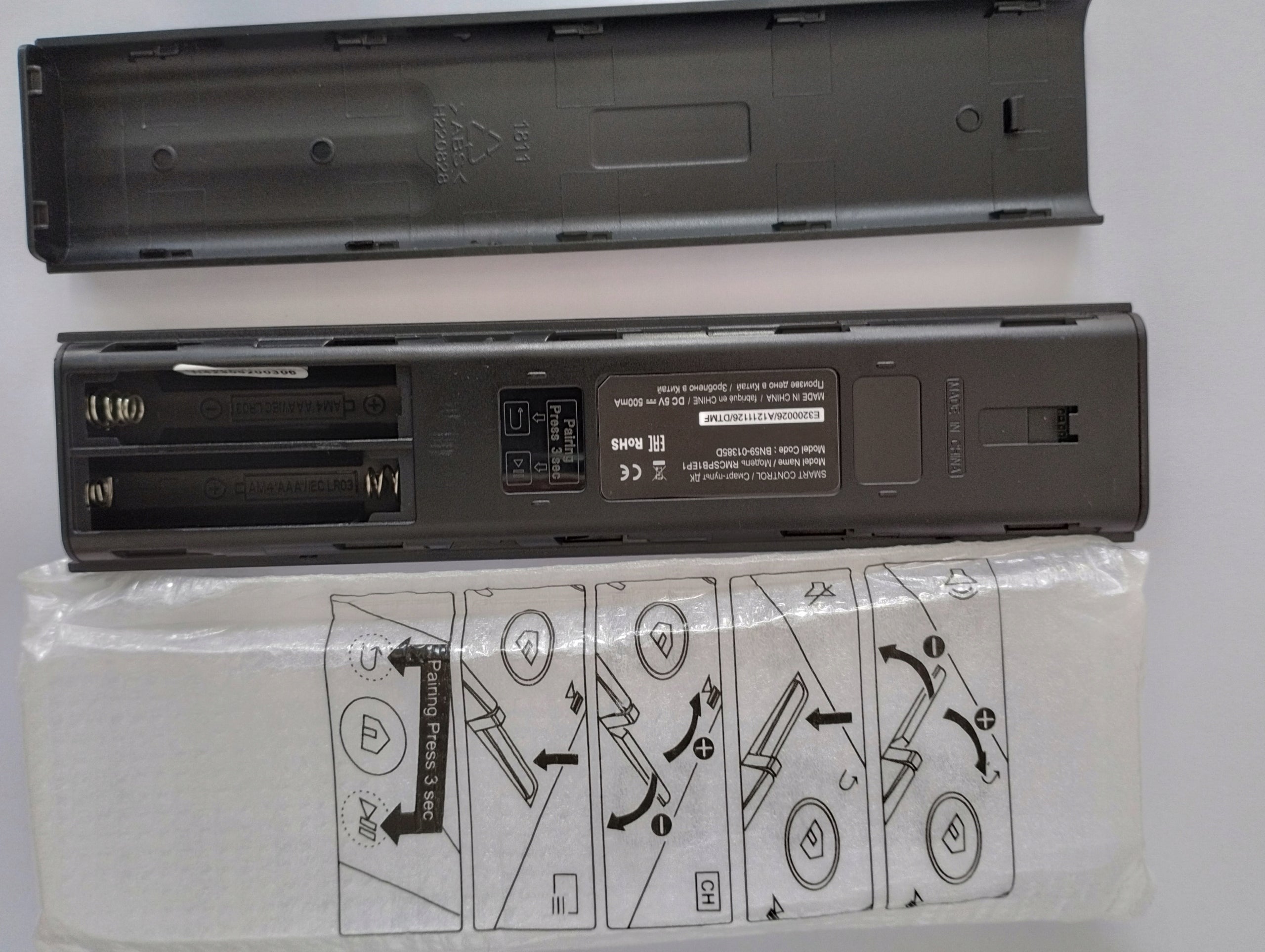 REMOTE FOR TV SAMSUNG VOICE CONTROL QA55QN85BAW, QA55QN95BAJ, QA55QN95BAU Manufacturer code Pilot TM2280E BN59-01385M QE75Q77BATXXH