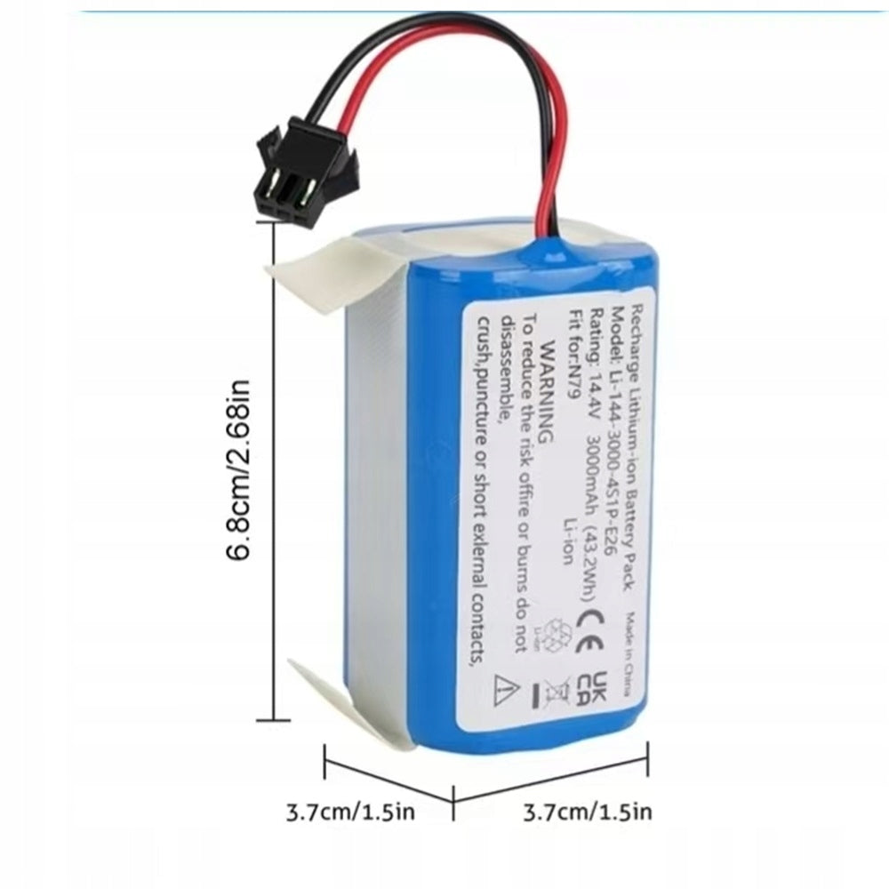 REPLACEMENT BATTERY FOR EUFY ROBOVAC 11 14,4 V 3000 MAH DURABLE BATTERY Manufacturer no brand