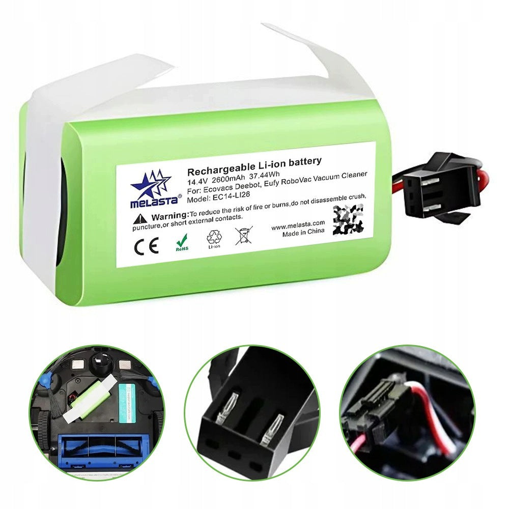 REPLACEMENT BATTERY FOR EUFY ROBOVAC 11S 15C 30 TESVOR X500 DEEBOT 2600MAH Packaging status original