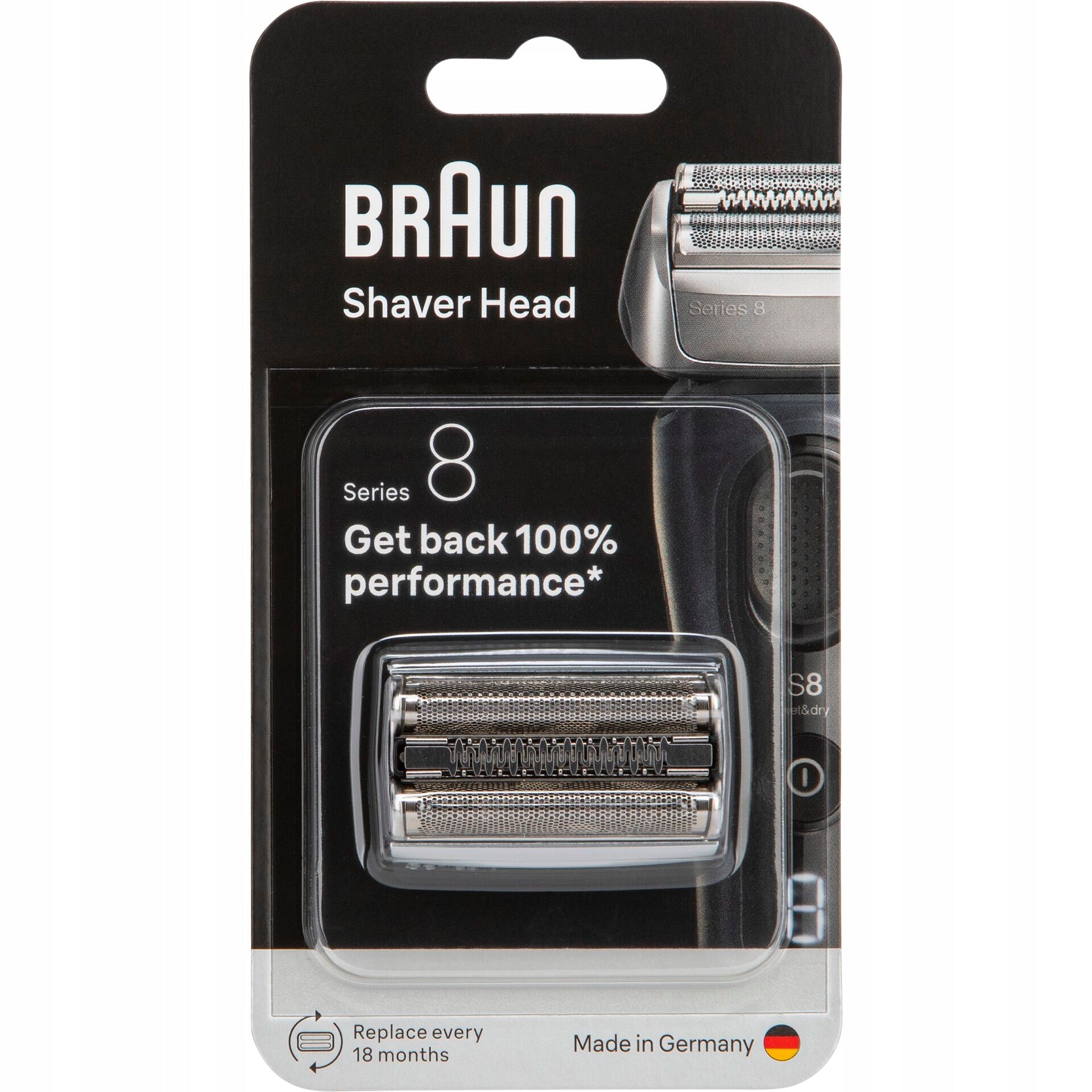 REPLACEMENT ELECTRIC SHAVER HEAD BRAUN SERIES 8 83M