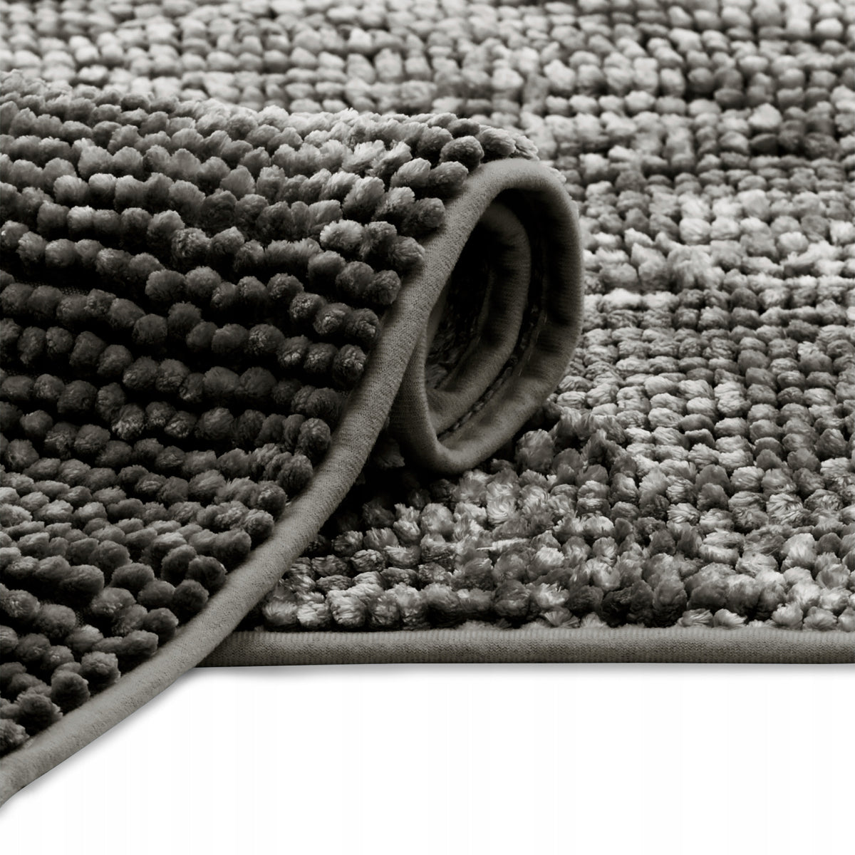 RESTILO Bathroom Rug Non-Slip Chenille Shaggy 70X120 Steel Packaging status original