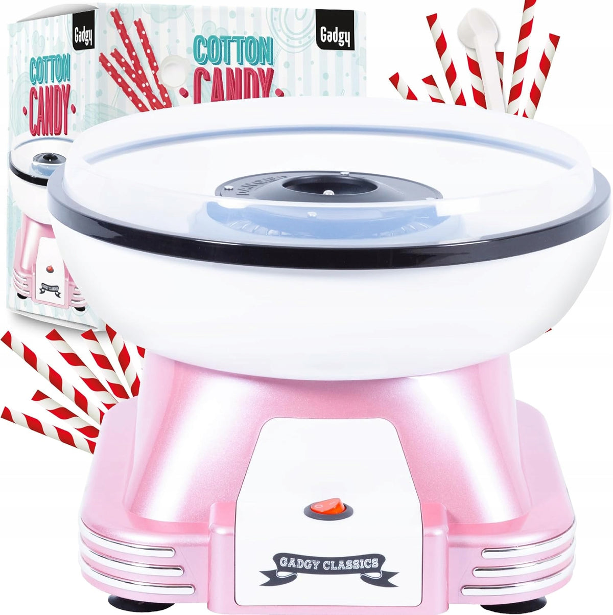 RETRO COTTON CANDY MACHINE ELECTRIC HOME PINK 500W