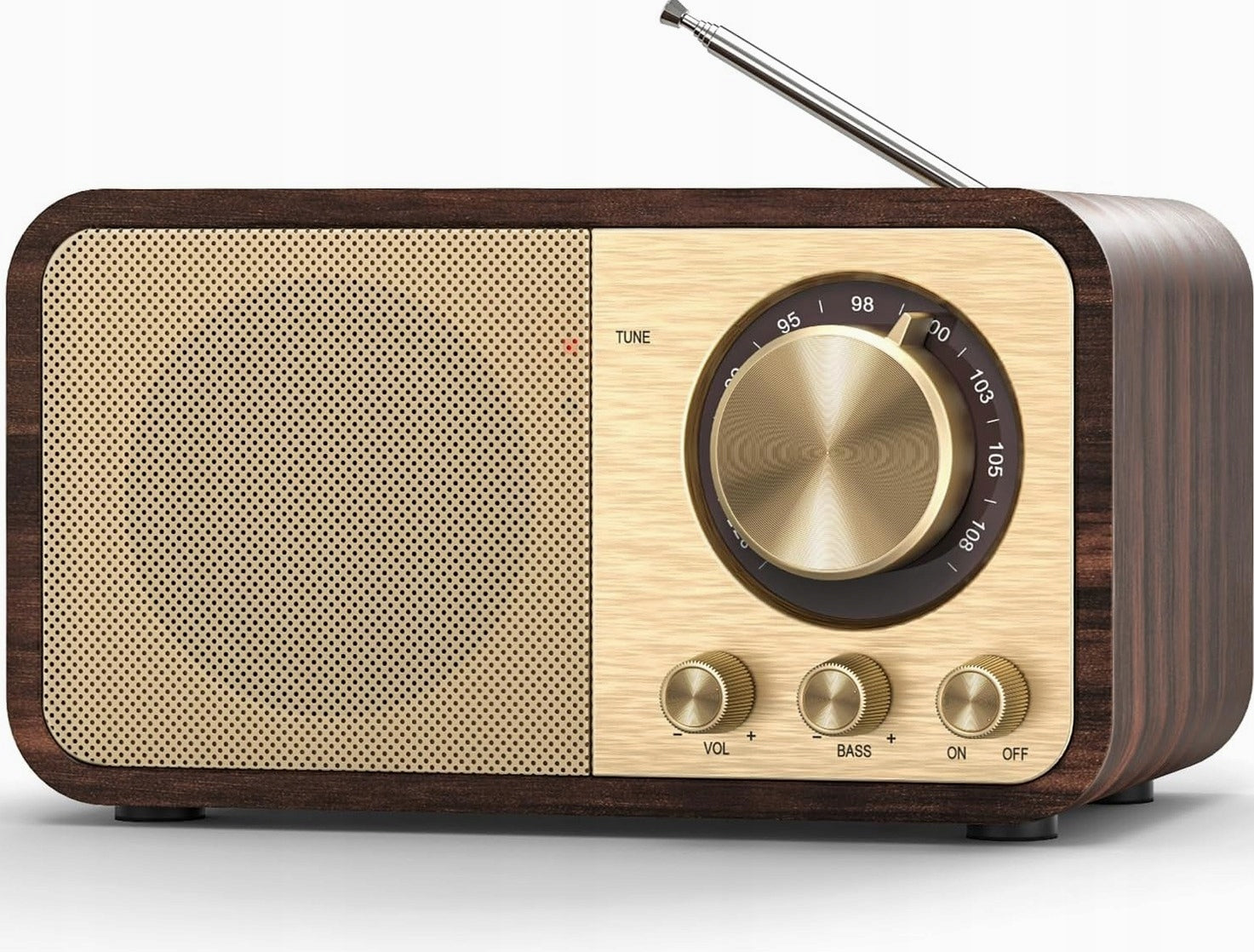 RETRO PLAYER CLASSIC WOODEN BLUETOOTH PORTABLE STYLISH