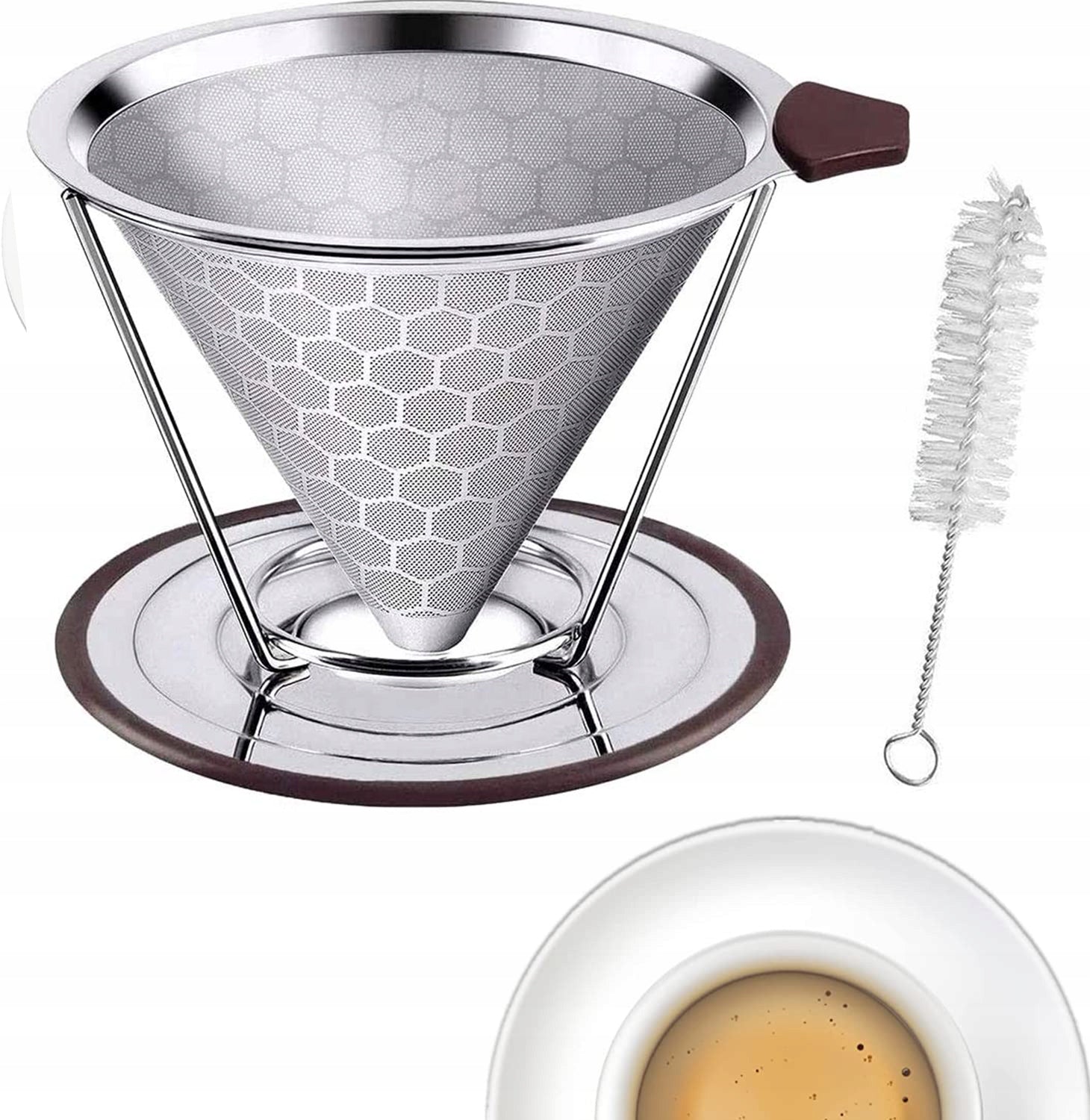 REUSABLE DRIPPER DRIP COFFEE BREWER FILTER