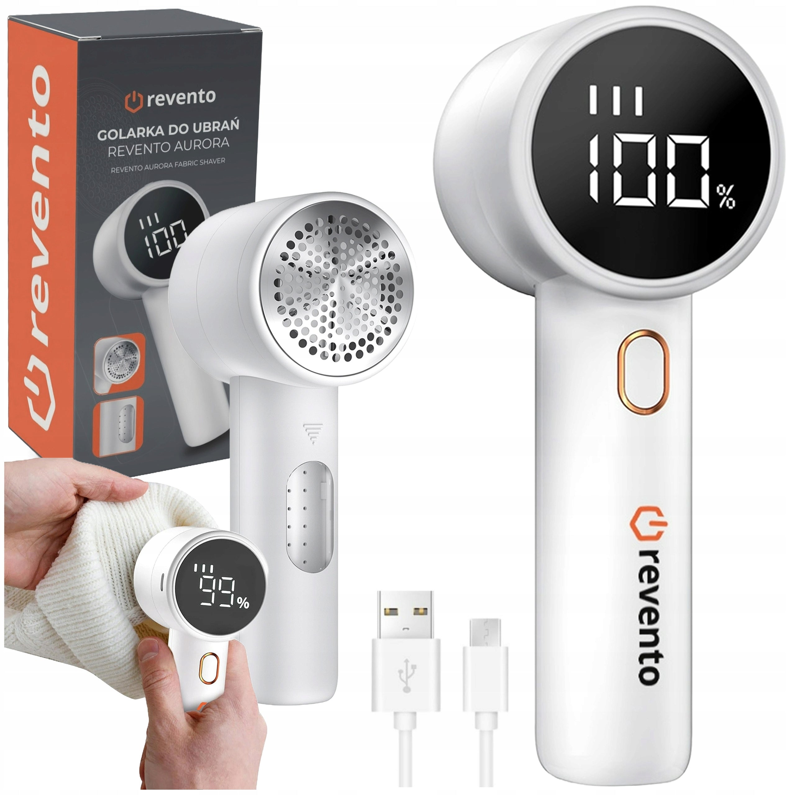 REVENTO AURORA ELECTRIC CLOTHES SHAVER - FOR CORDLESS SWEATERS