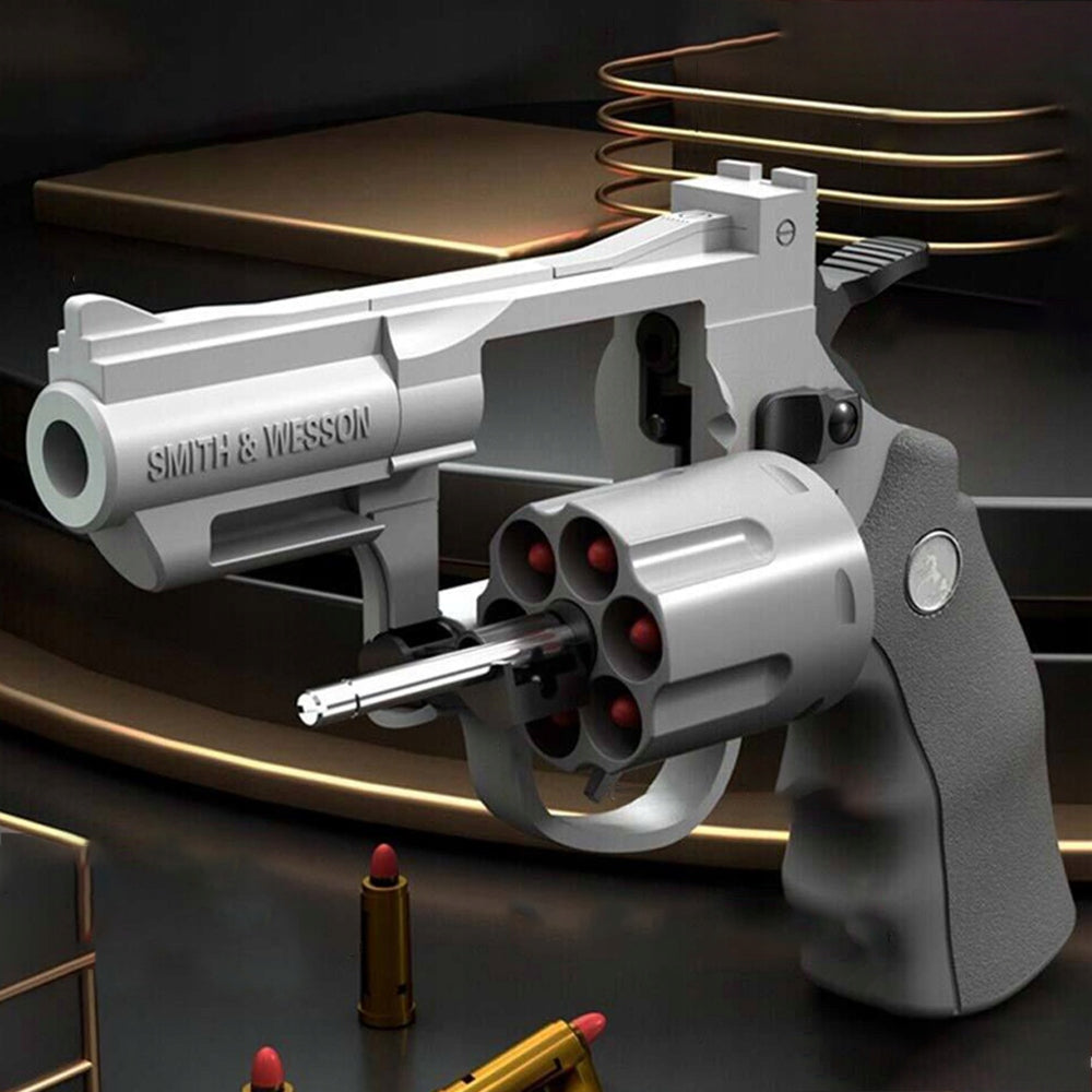 REVOLVER TOY GUN FOR SOFT BULLETS FOR KIDS GIFTS 28CM Brand Bedee