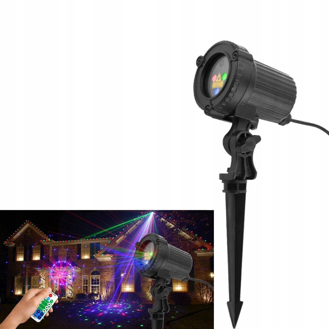 RGB Laser Projector With Remote Control Energy Saving Home Garden