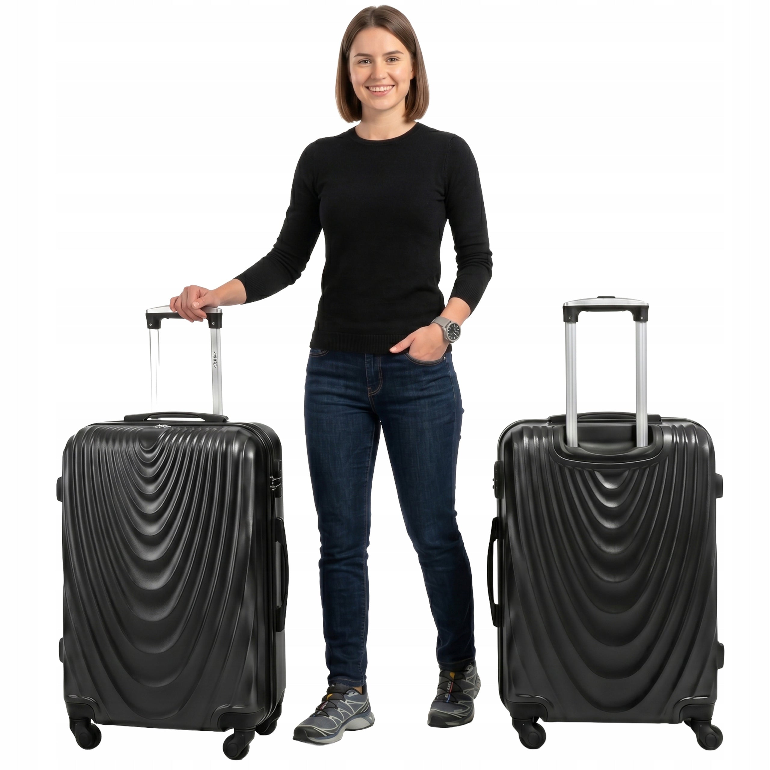 RGL Large suitcase XXL travel BAG LUGGAGE 4 wheels ABS