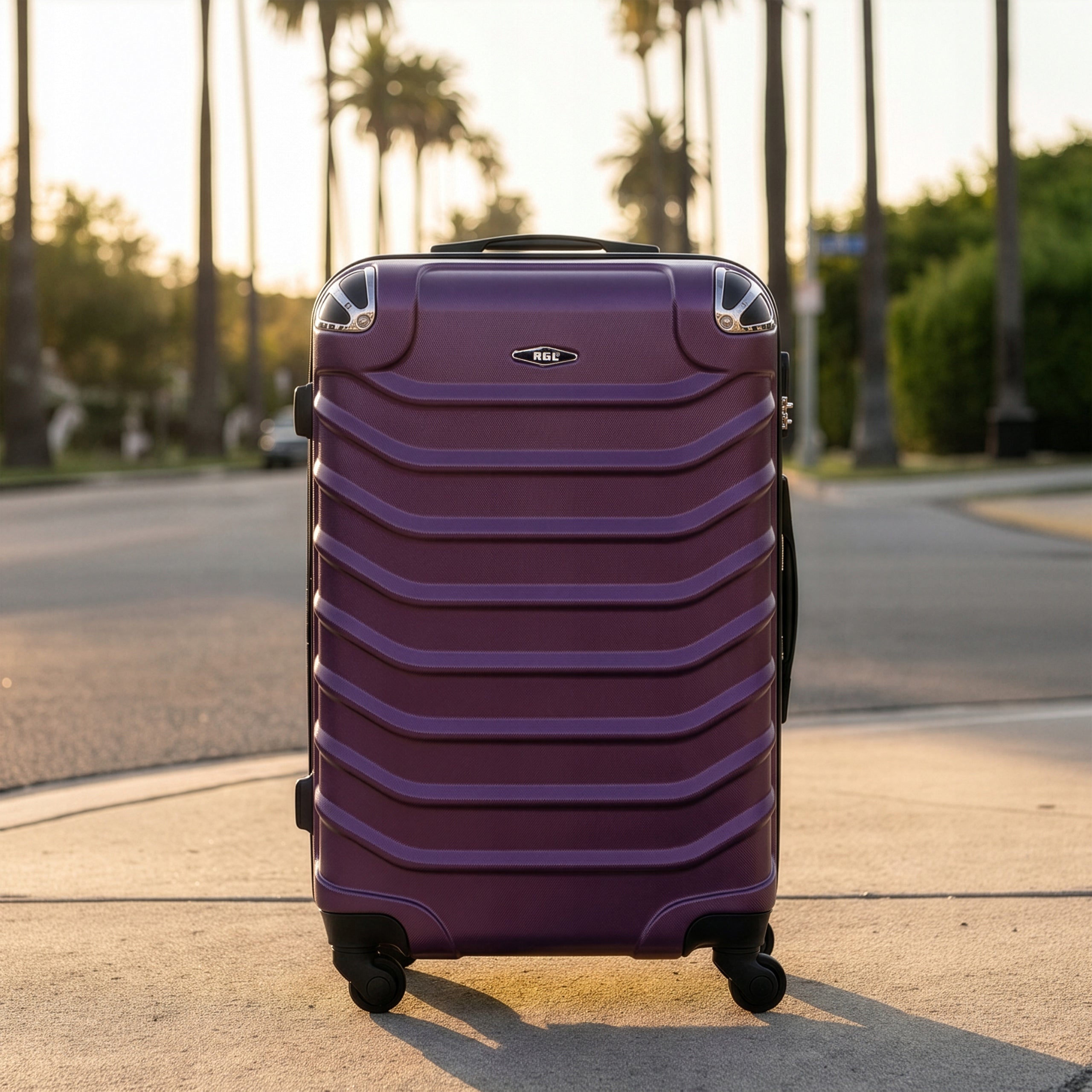 RGL MEDIUM SUITCASE 730 XL TRAVEL BAG 4 WHEELS COMBINATION LOCK ABS Manufacturer code średnia walizka 730 XL