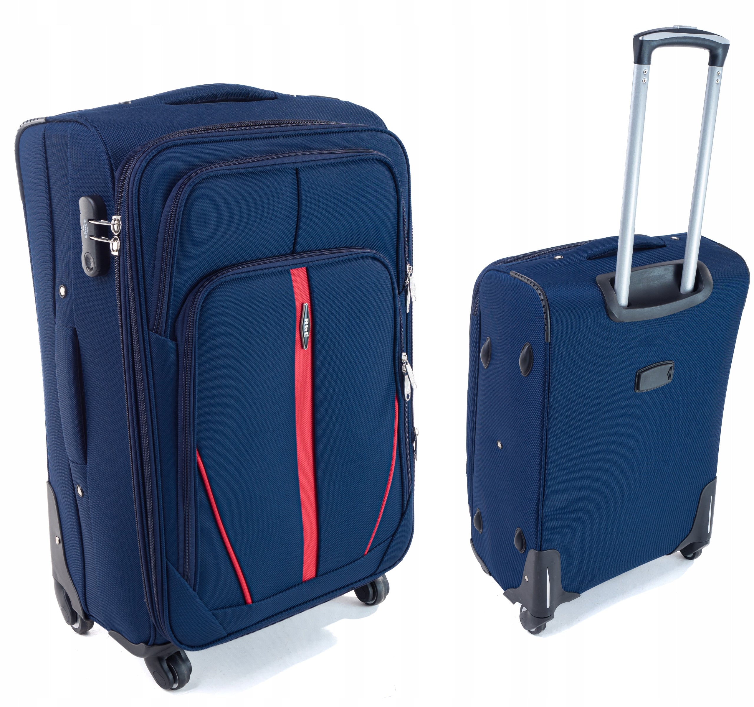 RGL Medium XL Travel Suitcase on 4 Wheels Soft Material Manufacturer code S-020 Średnia walizka RGL
