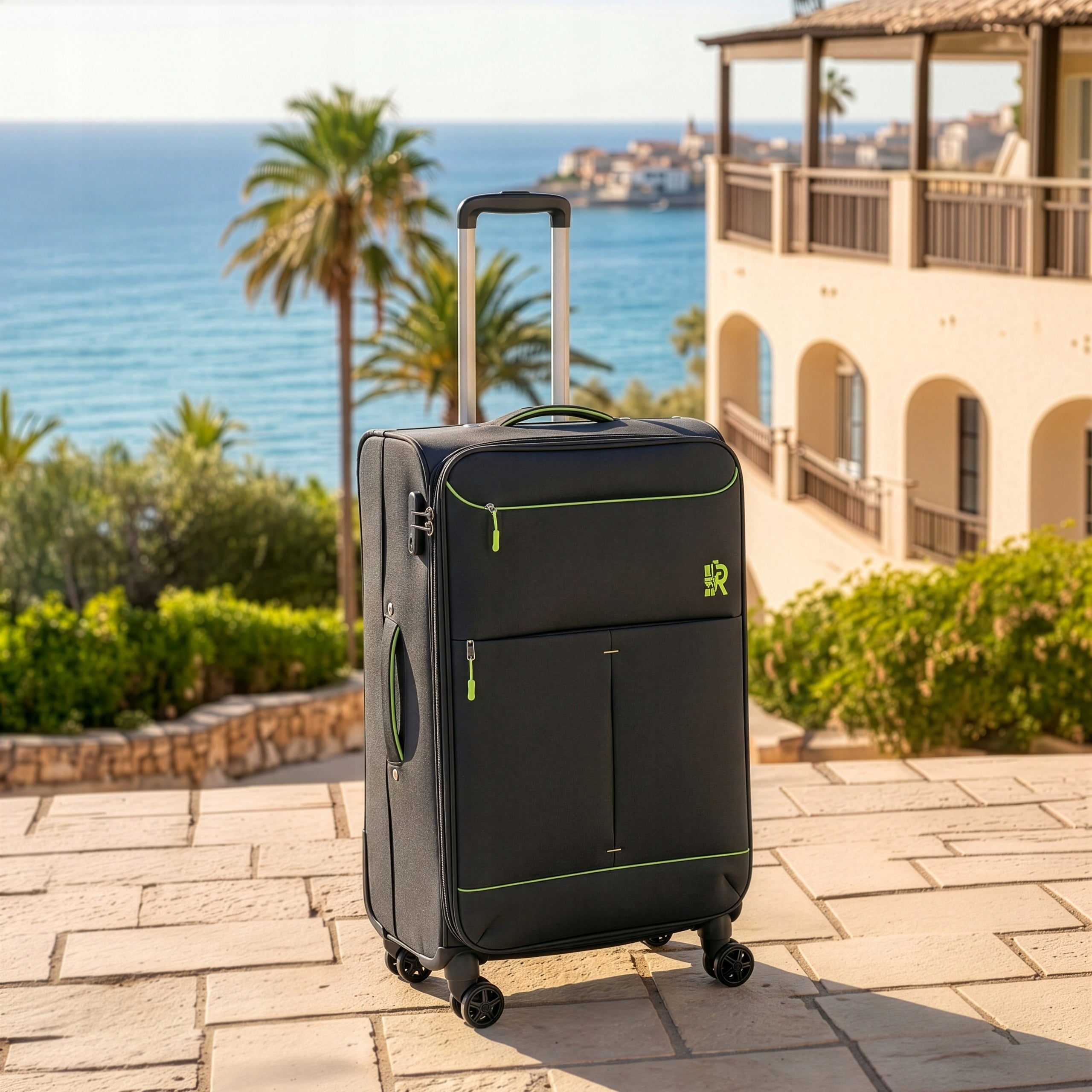 RGL S-040 XL MEDIUM SUITCASE TRAVEL LUGGAGE MATERIAL BAG 4 WHEELS CIPHER Manufacturer code S-040 XL