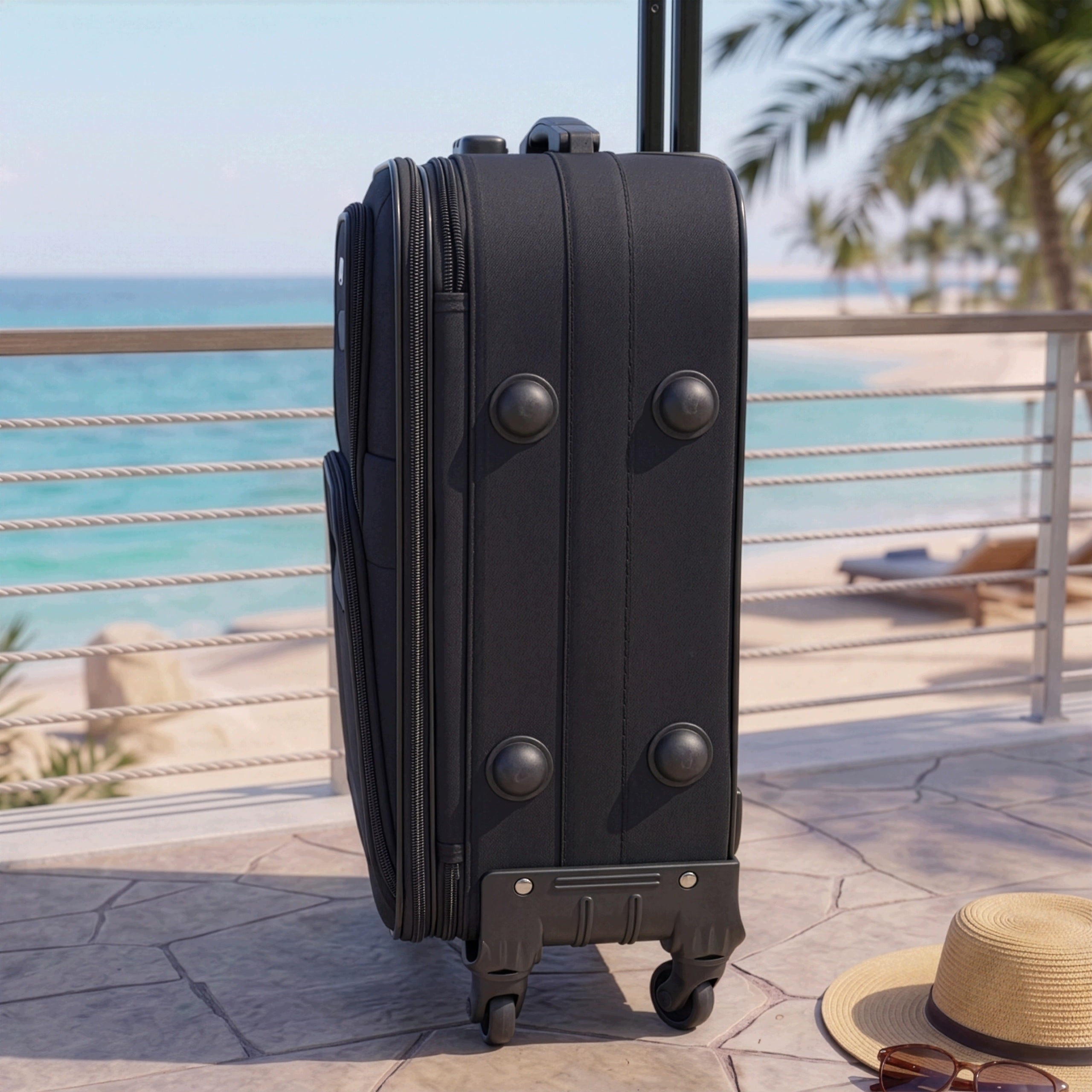 RGL SMALL TRAVEL SUITCASE L MATERIAL CABIN CARRY-ON BAG Brand RGL