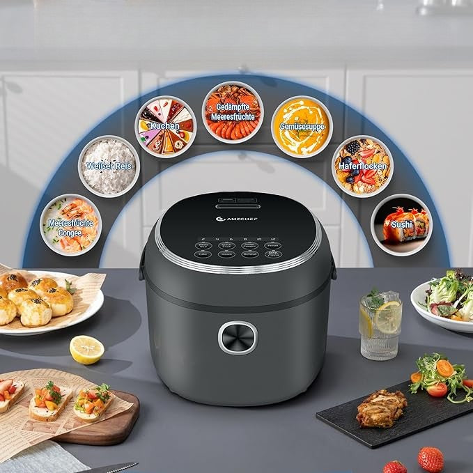 RICE COOKER BLACK 4L MULTI COOKER FOR 5 PEOPLE//5788// Manufacturer code RYŻOWAR GARNEK DO GOTOWANIA RYŻU CZARNY 4L