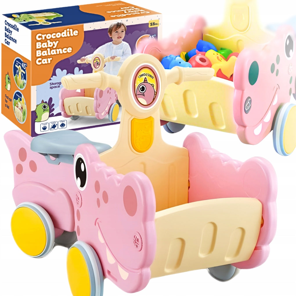 RIDE-ON CAR STABLE BALANCING EDUCATIONAL LEARNING CROCODILE BIKE 18m+