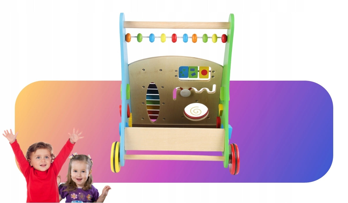 RIDE-ON CLOG WOODEN PUZZLE FOR BABY to learn to walk 12m+ Brand Minexo