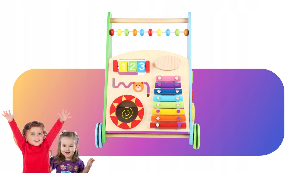 RIDE-ON CLOG WOODEN PUZZLE FOR BABY to learn to walk 12m+ Packaging status original