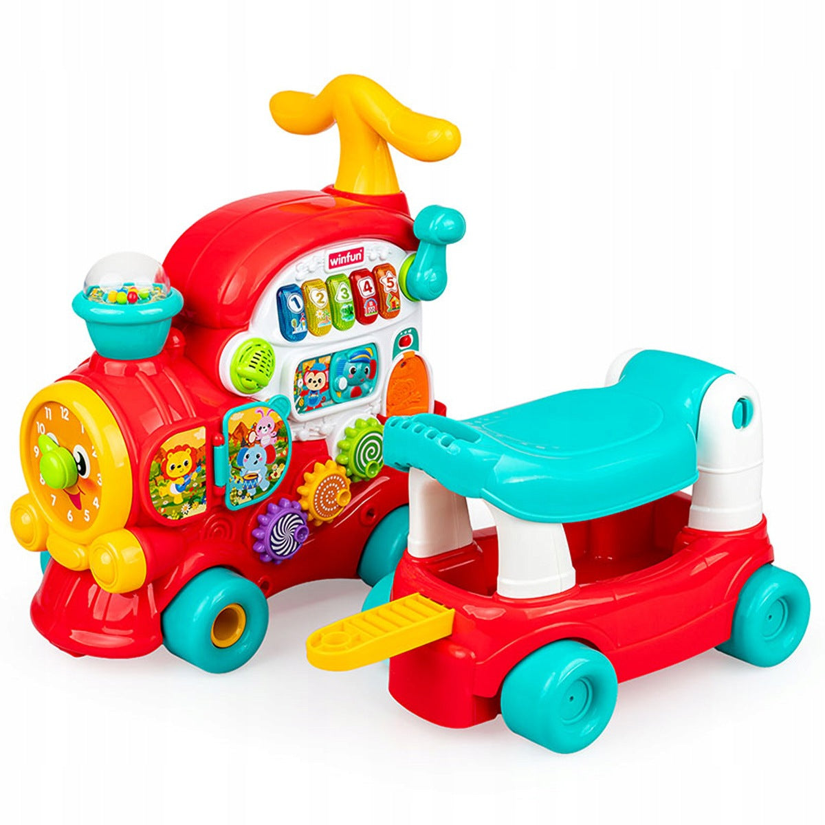 RIDE-ON PUSHER CLOTHES 4in1 light sound, DUMEL DISCOVERY 30410 Packaging status original