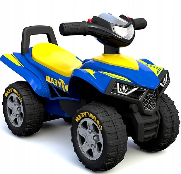 RIDER WALKER PUSHER FOR CHILDREN GOODYEAR BLUE HORN LIGHT 1-3YEARS