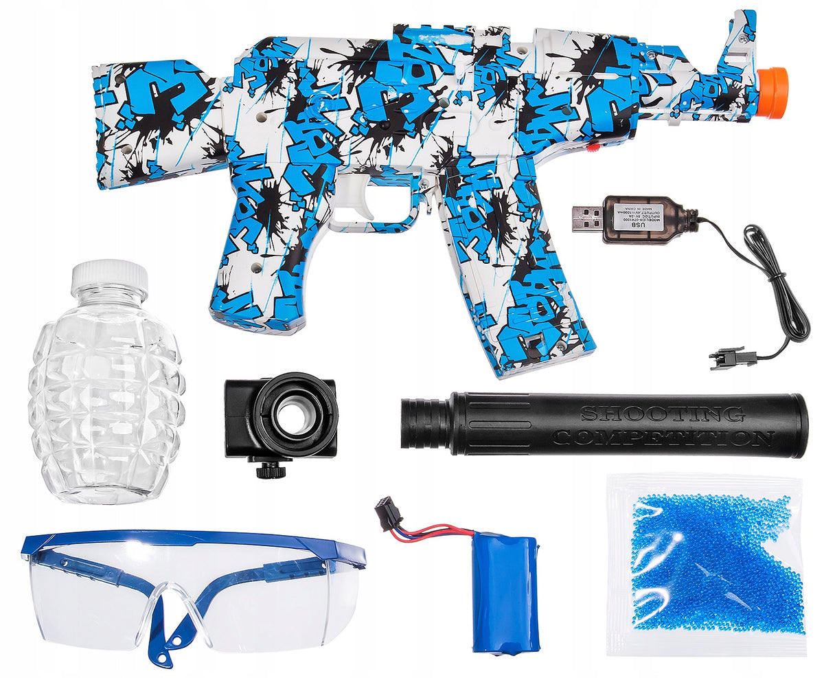 RIFLE GUN AUTOMATIC WATER GEL BALLS 7-8MM SAFE Brand Żabolek