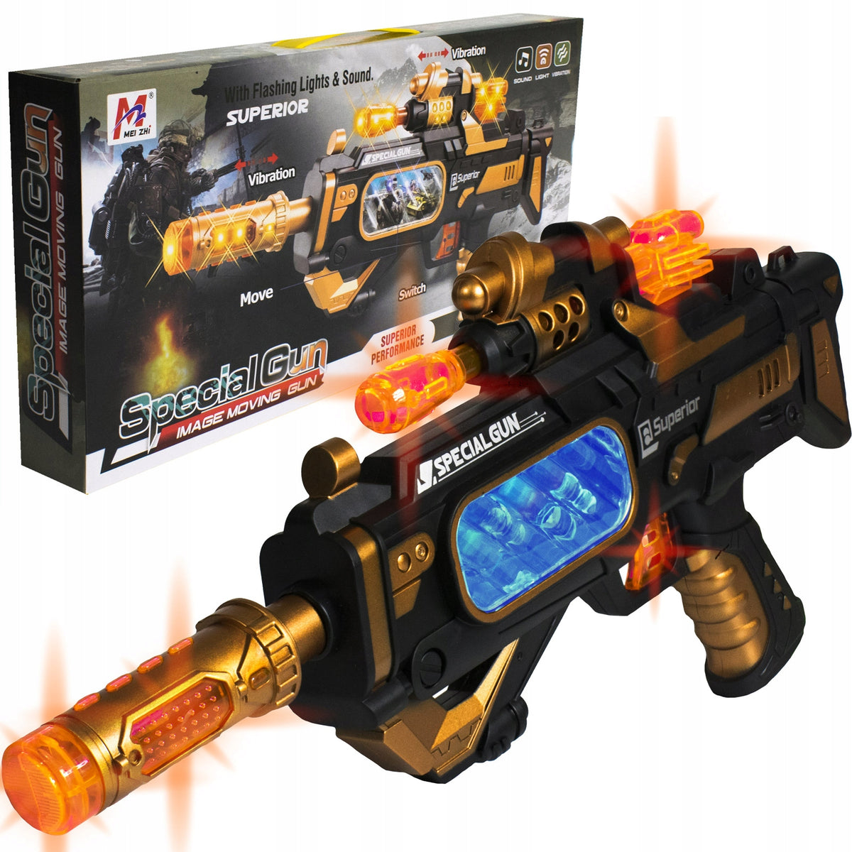 RIFLE TOY WITH SOUND MACHINE GUN