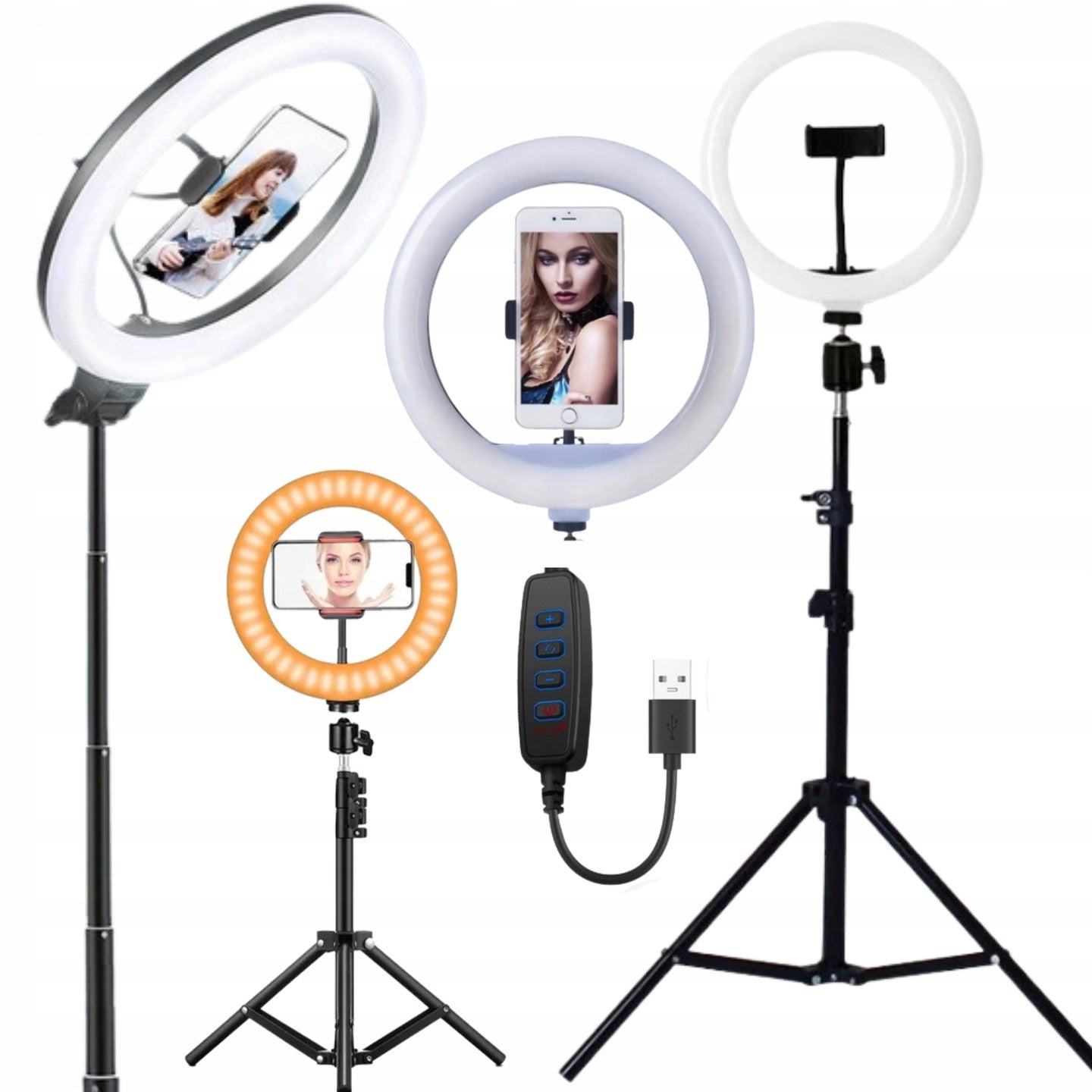 RING LAMP RING LED WITH TRIPOD FOR PHONE LARGE 220cm
