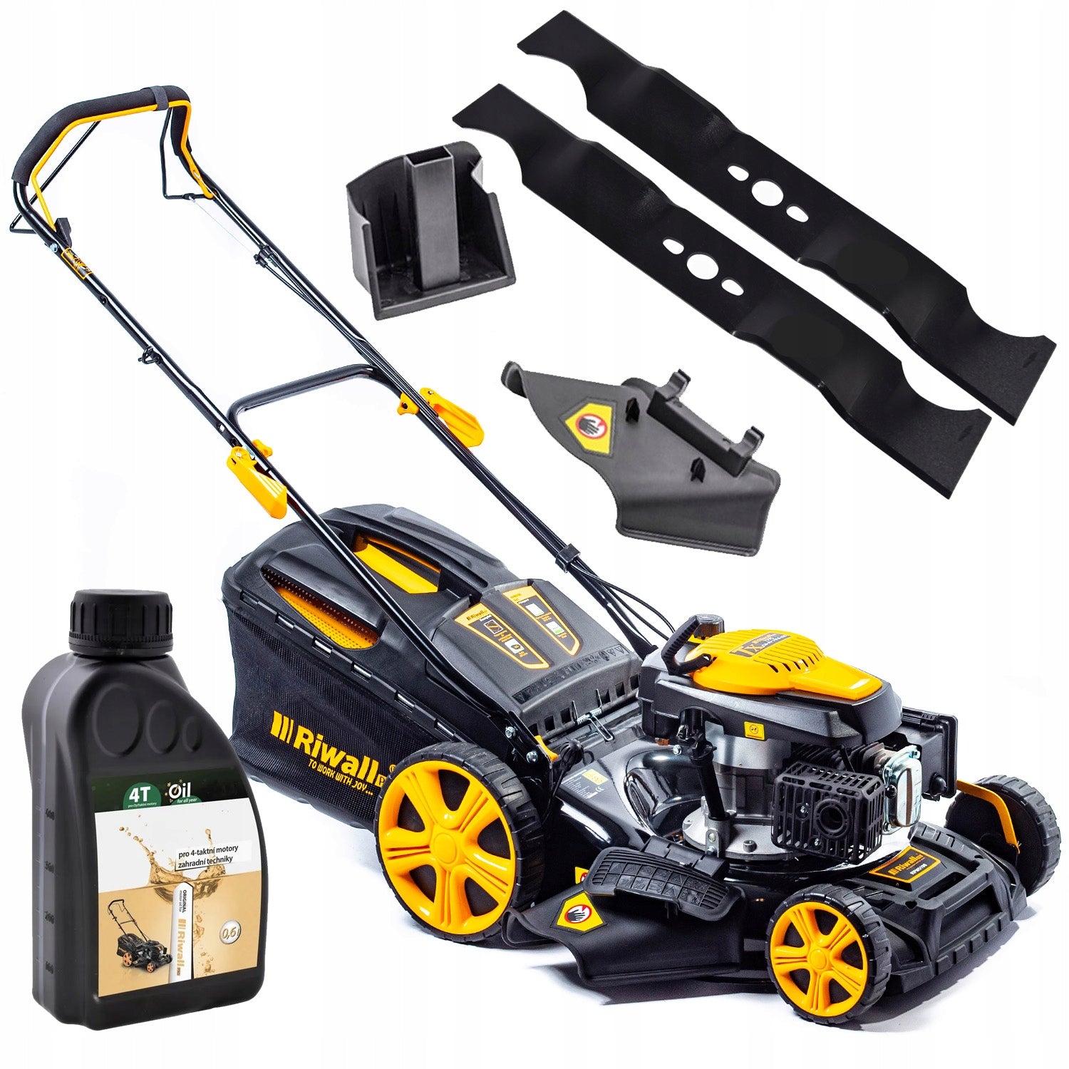 RIWALL 51CM 9in1 DIESEL MOWER WITH 5190 DRIVE WITH 2 KNIVES