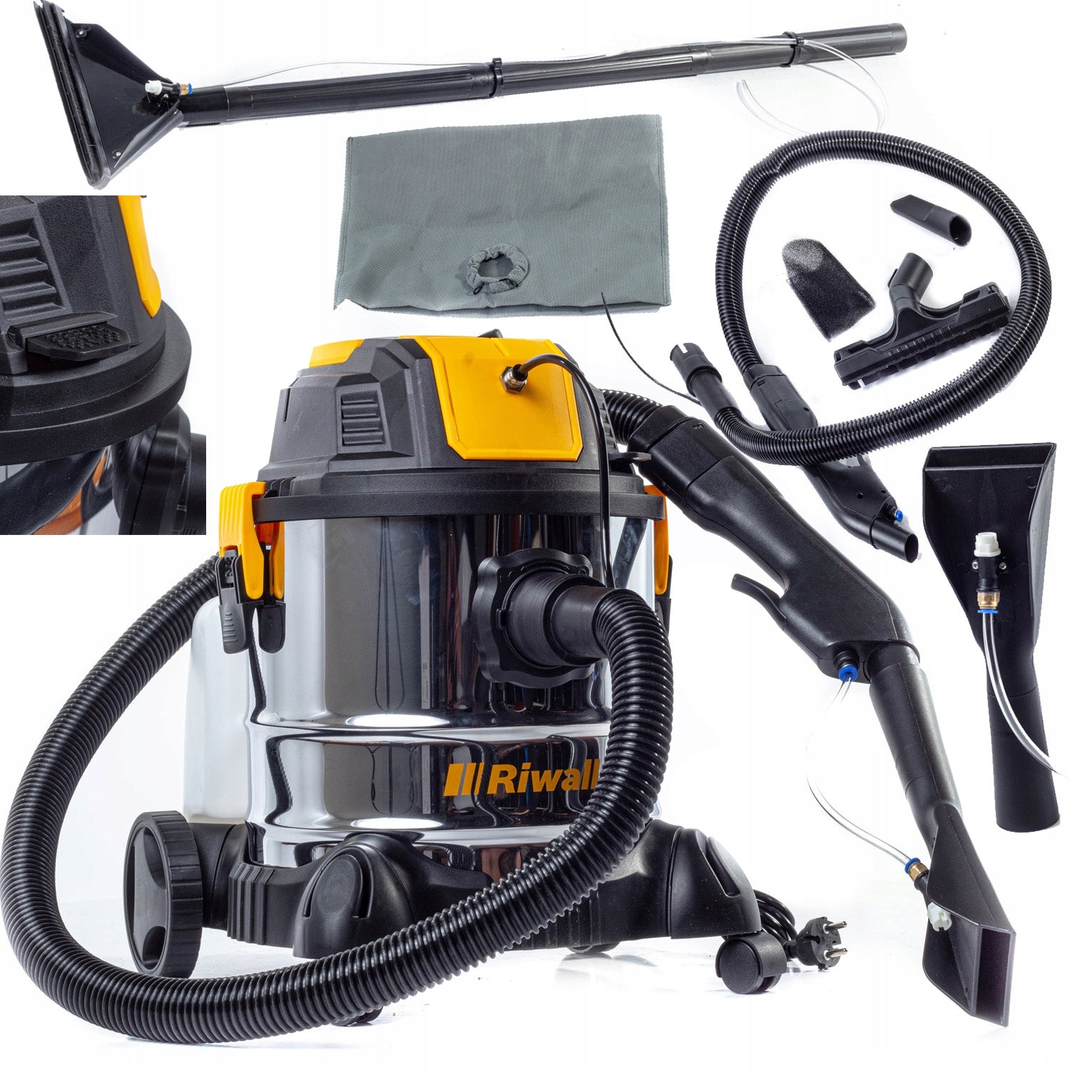 RIWALL HARTMANN V3 WASHING VACUUM CLEANER FOR UPHOLSTERY CARPETS NARROW SUCTION CUP MOCN