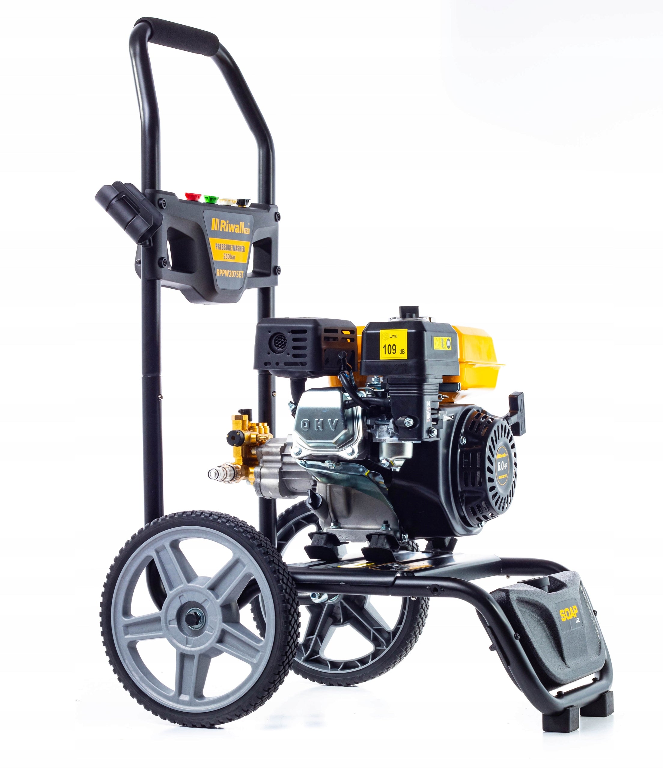 RIWALL RPPW 207 250 SET DIESEL PRESSURE WASHER BRASS PUMP MEGA POWER Brand Riwall