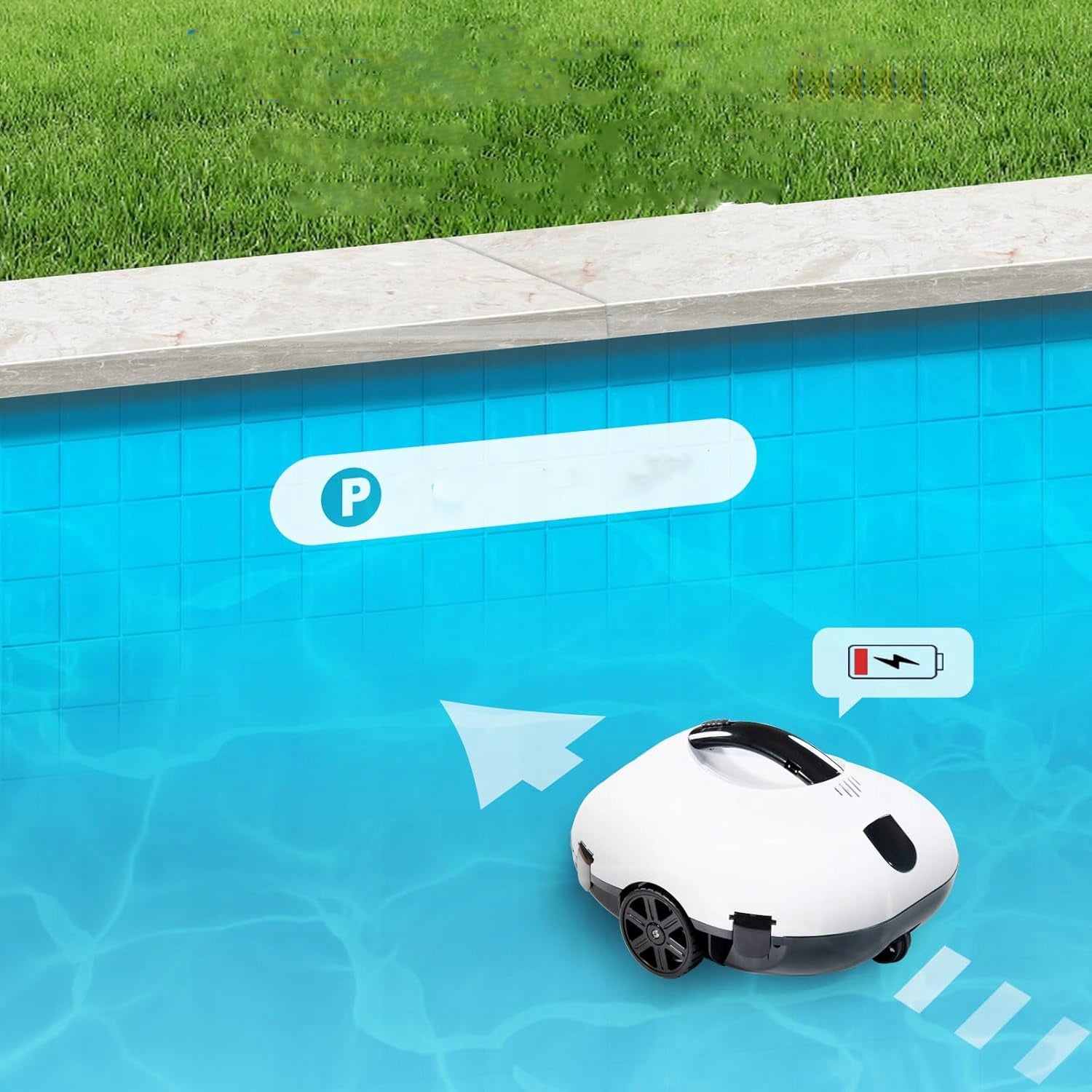 ROBOT CLEANER VOLOSON PC2332 SWIMMING POOL AUTOMATIC POOL VACUUM CLEANER Batteries included yes