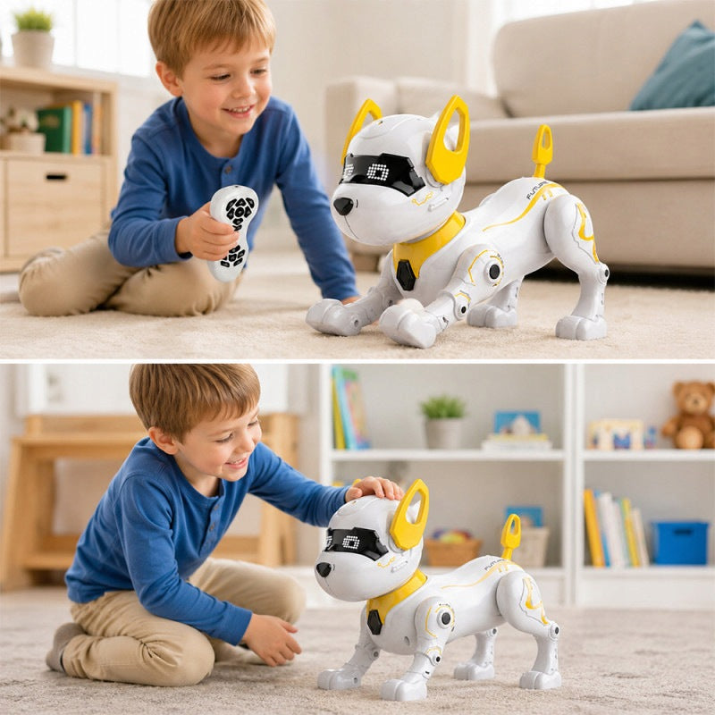 ROBOT DOG INTERACTIVE REMOTE CONTROLLED REMOTE CONTROL DANCES LED BLUE Manufacturer code RPD-001-BL