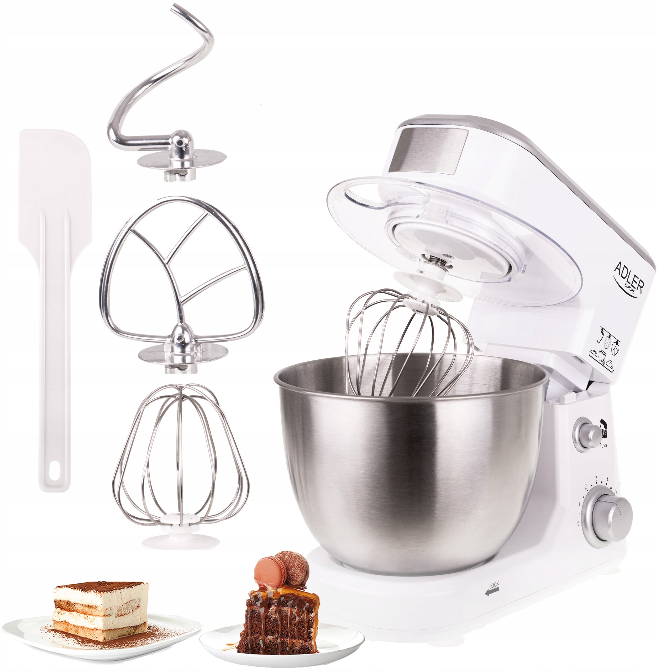 ROBOT FOOD MIXER BEATER STIRRER 1000W 3 HORSE