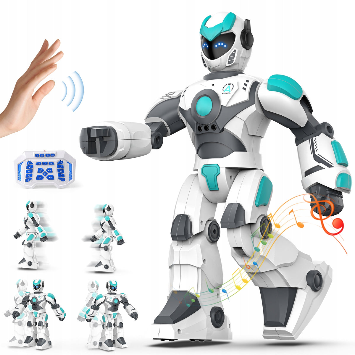 ROBOT LARGE INTERACTIVE REMOTE GESTURE PROGRAMMABLE LED VOICE CONTROL
