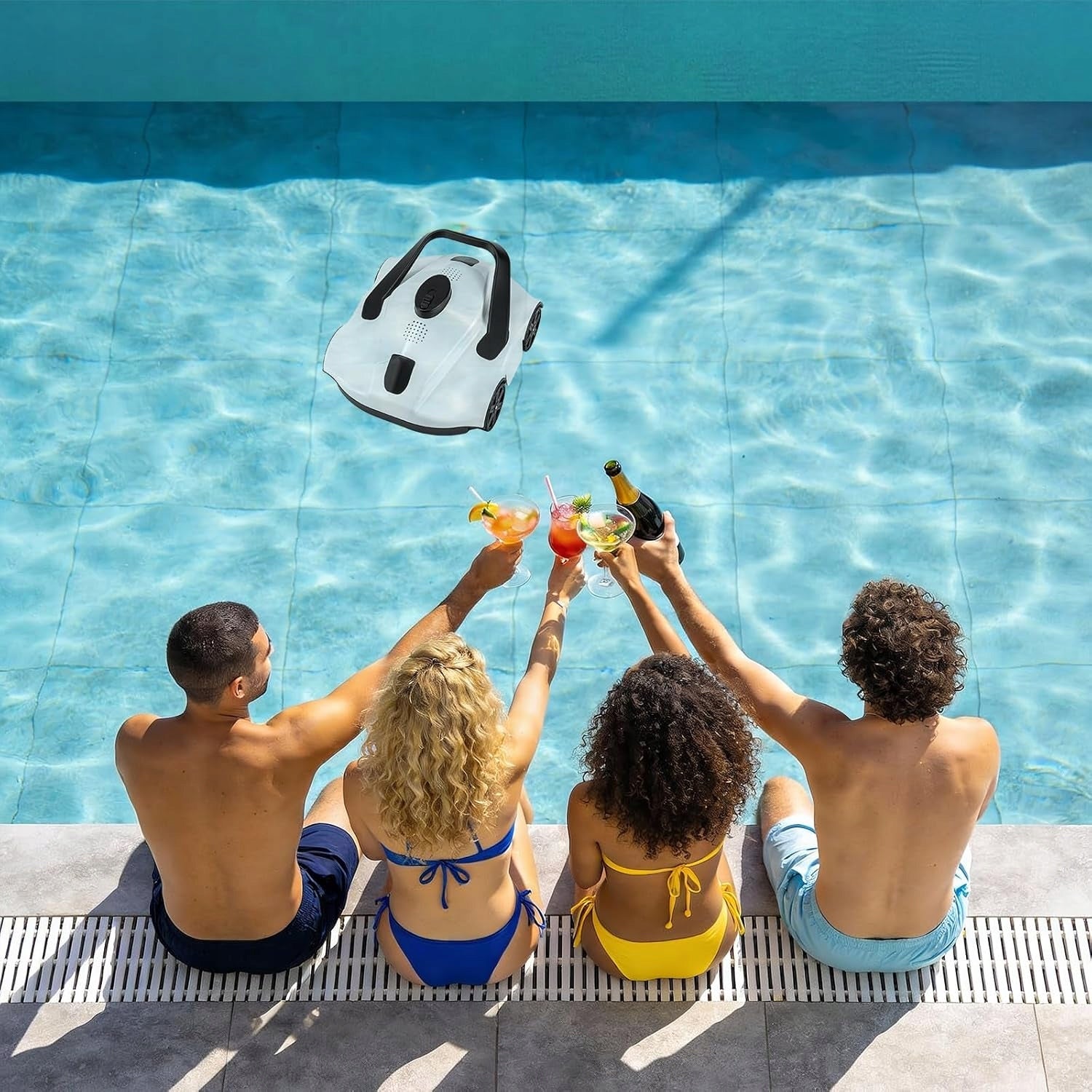 ROBOT POOL CLEANER CORDLESS VACUUM CLEANER 130 MIN Manufacturer code VELLKEYS