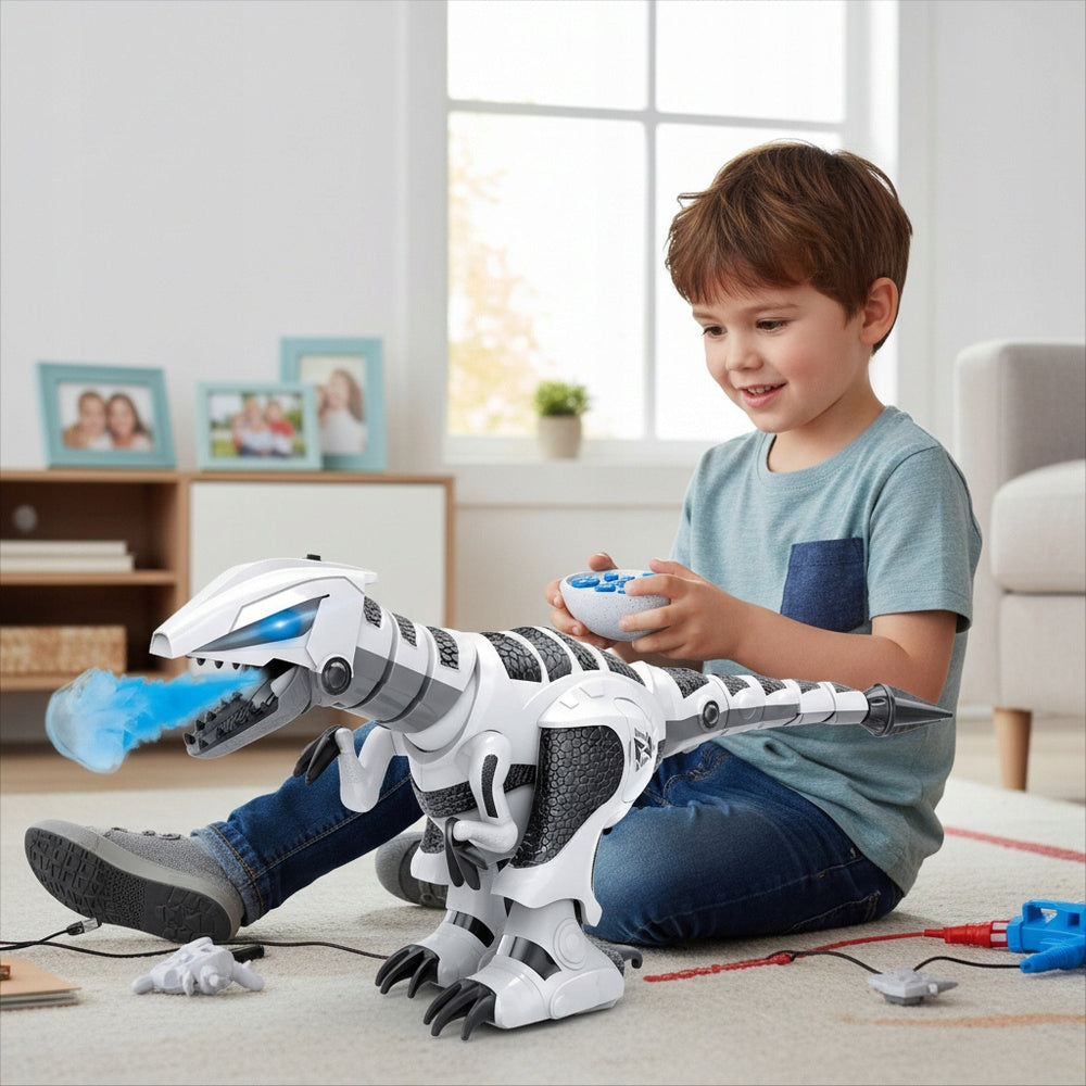 ROBOT T-REX DINOSAUR CONTROLLED TOY FOR CHILDREN ON REMOTE CONTROL WITH PROGRAMMING Manufacturer code NO-2002380