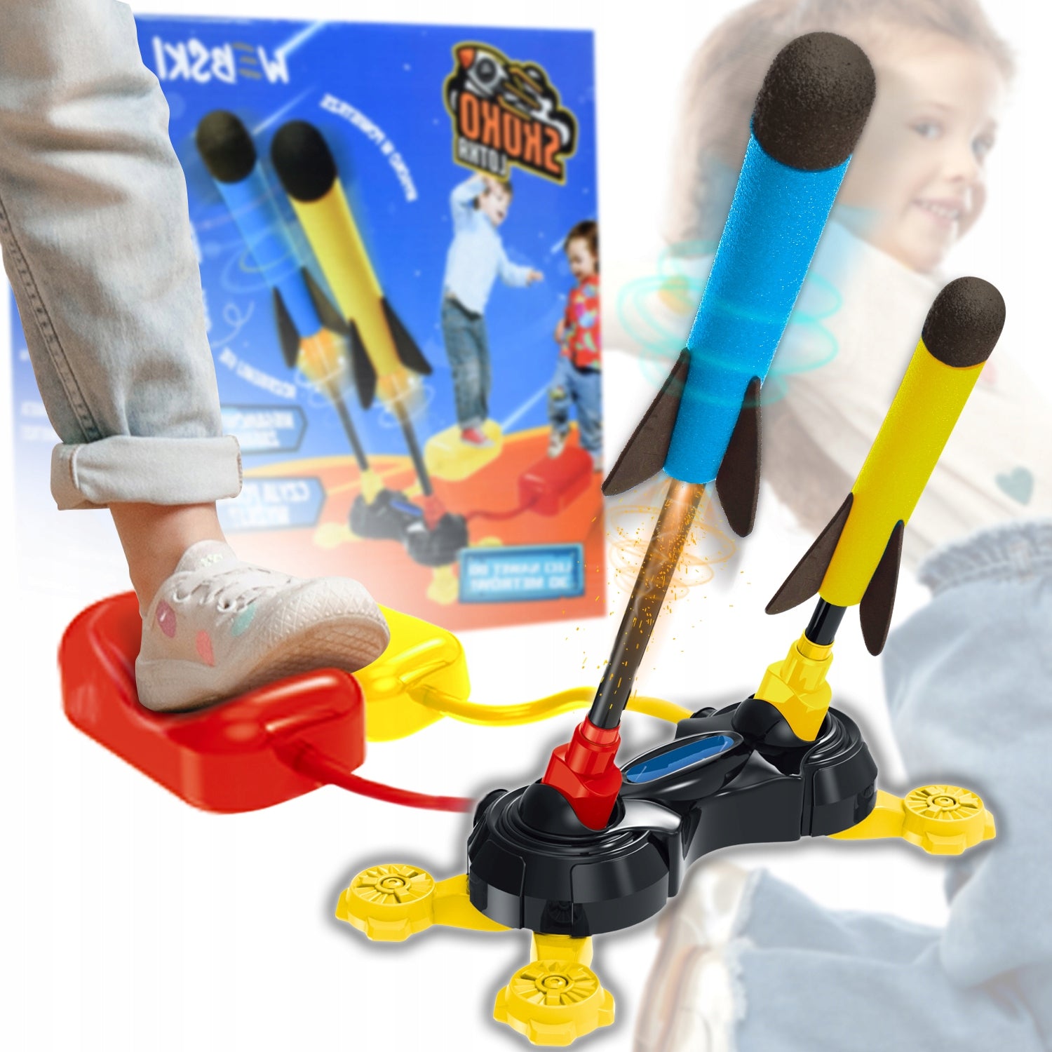 ROCKET LAUNCHER AIR DRIVE INTERACTIVE TOY WEBSKI