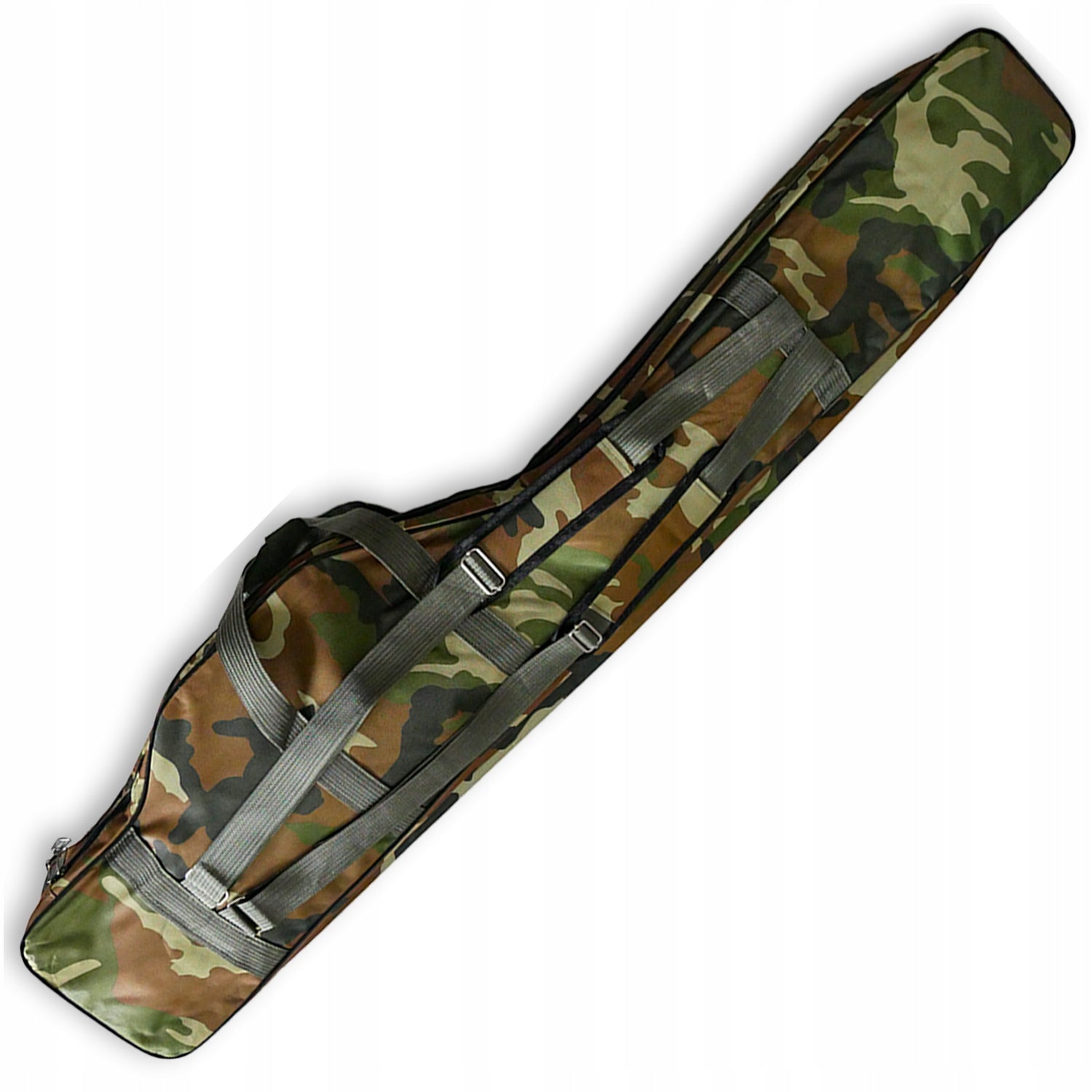 ROD COVER 130 cm 3 COMPARTMENTS WITH SIDE POCKETS FOR ACCESSORIES Brand Miracle Fish